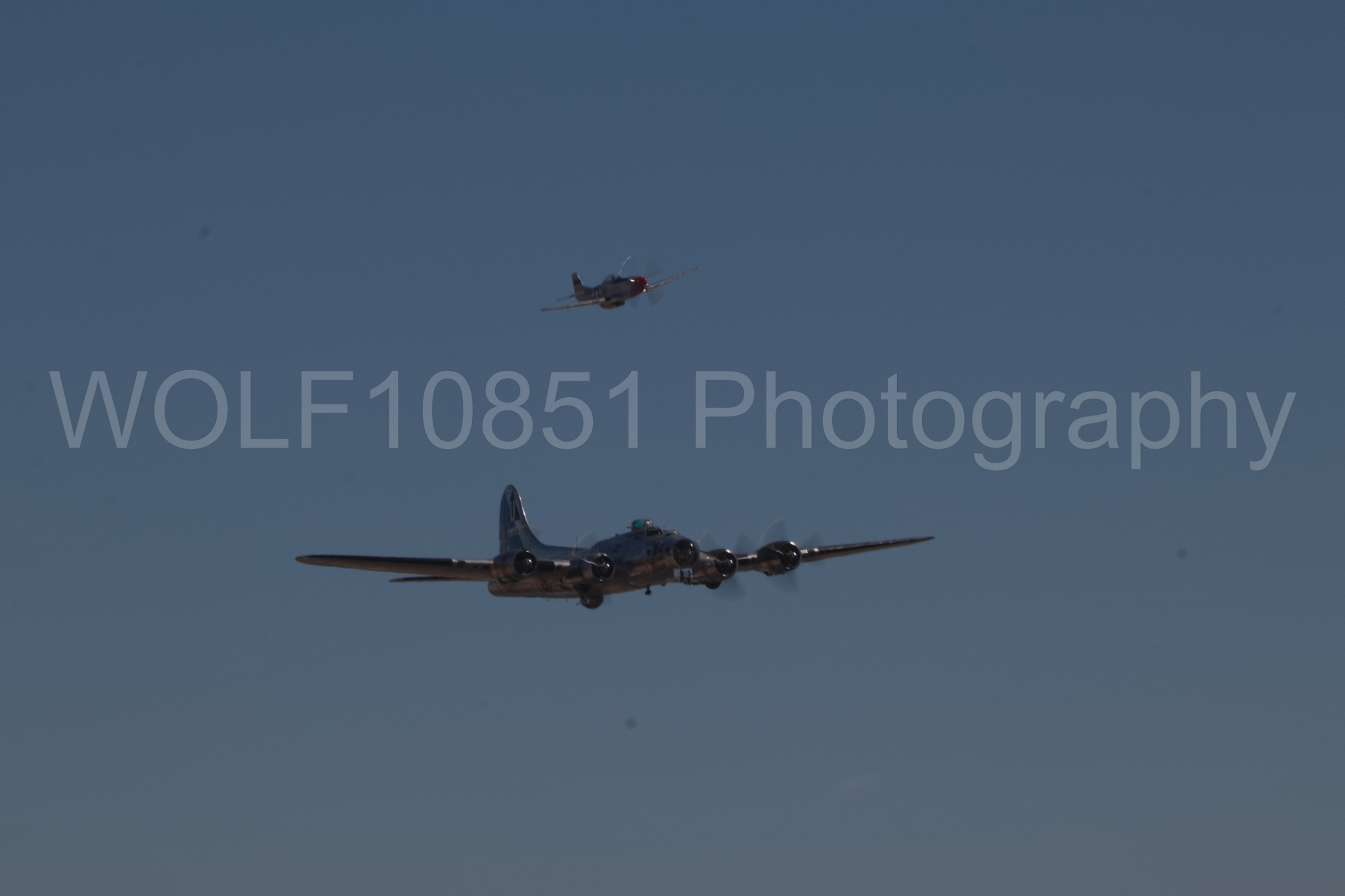 Aviation photography by WOLF10851 featuring P-51 Mustang, Comfortably Numb, California Capital Airshow 2018, B-17 Flying Fortress, Sentimental Journey.