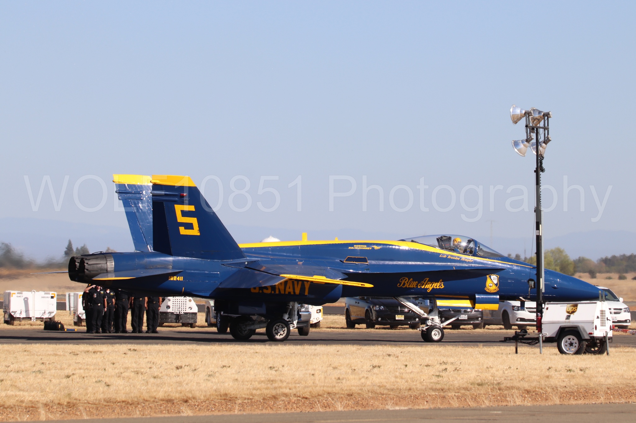 Aviation photography by WOLF10851 featuring F-18 Hornet, Blue Angels, Blue and Gold, California Capital Airshow 2019.