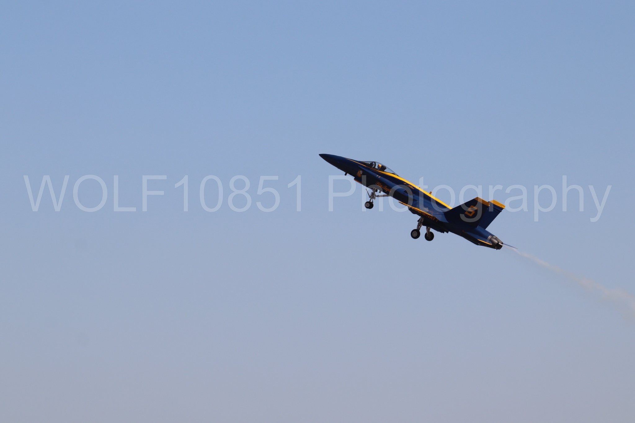 Aviation photography by WOLF10851 featuring F-18 Hornet, Blue Angels, Blue and Gold, California Capital Airshow 2019.