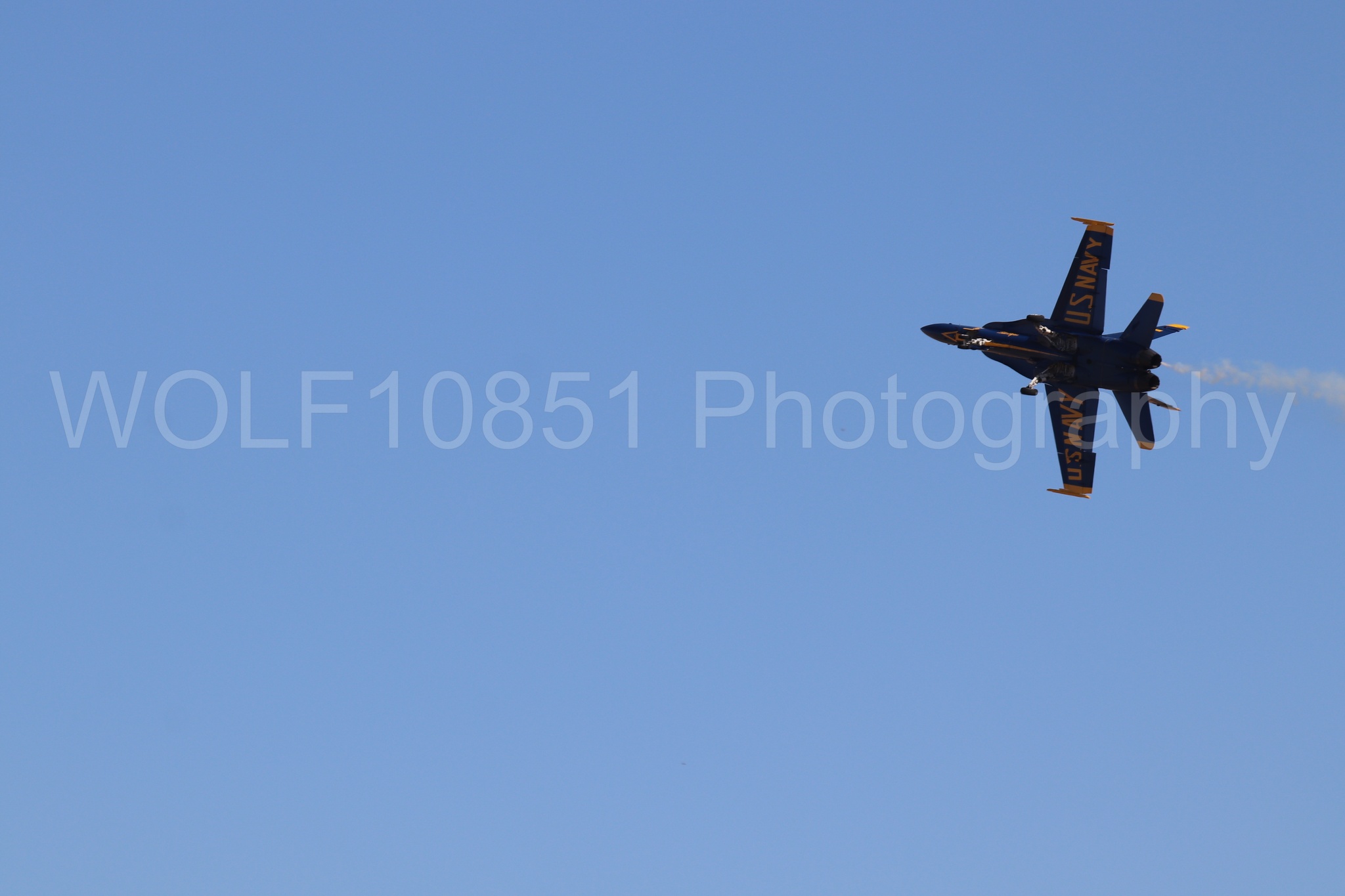 Aviation photography by WOLF10851 featuring F-18 Hornet, Blue Angels, Blue and Gold, California Capital Airshow 2019.