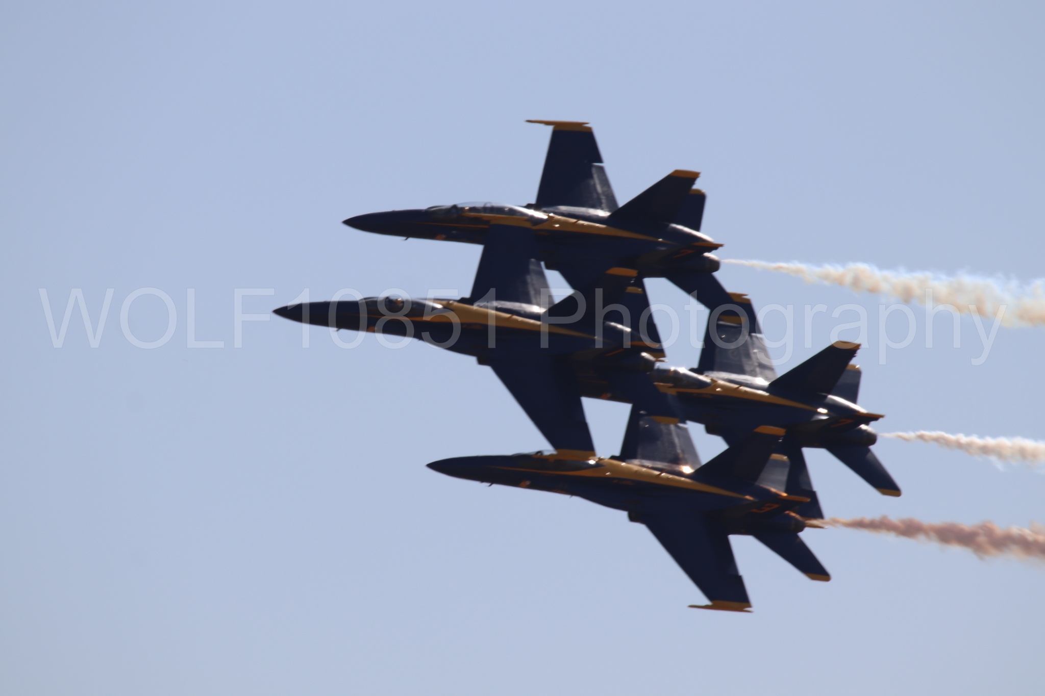 Aviation photography by WOLF10851 featuring F-18 Hornet, Blue Angels, Blue and Gold, California Capital Airshow 2019.