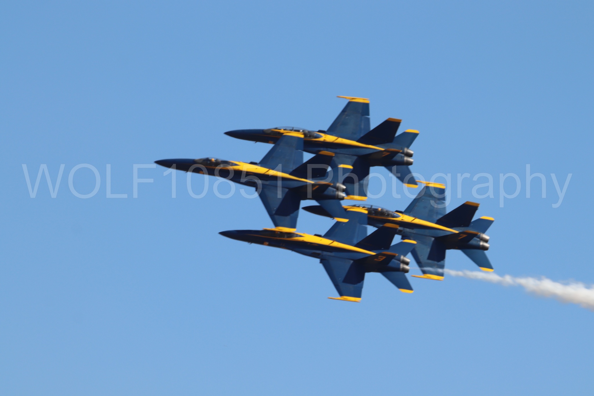 Aviation photography by WOLF10851 featuring F-18 Hornet, Blue Angels, Blue and Gold, California Capital Airshow 2019.