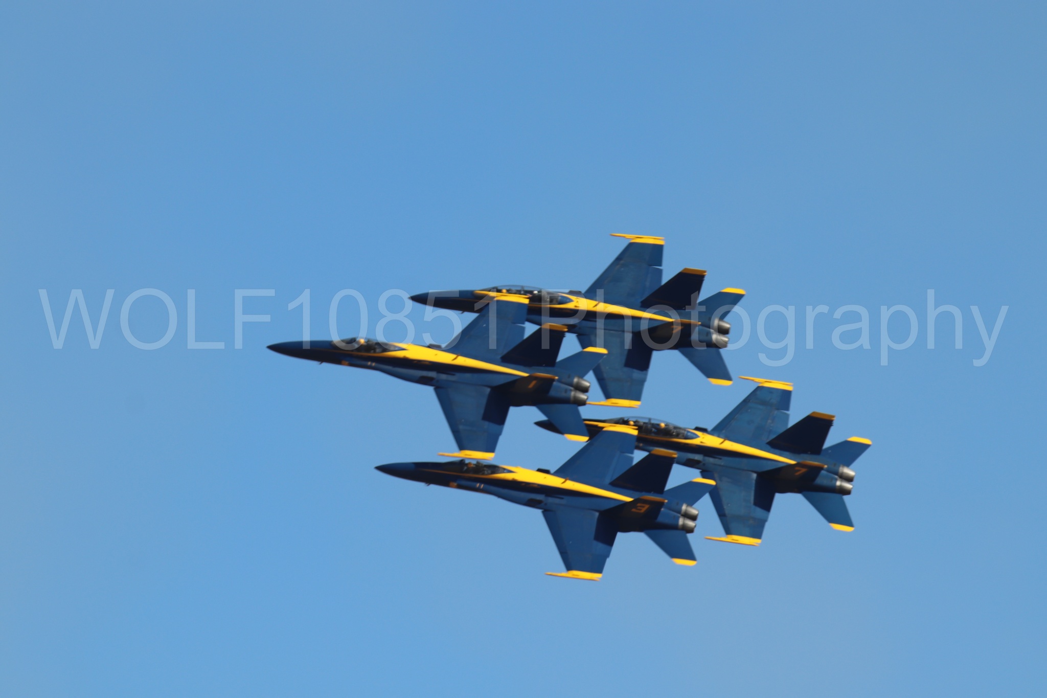 Aviation photography by WOLF10851 featuring F-18 Hornet, Blue Angels, Blue and Gold, California Capital Airshow 2019.