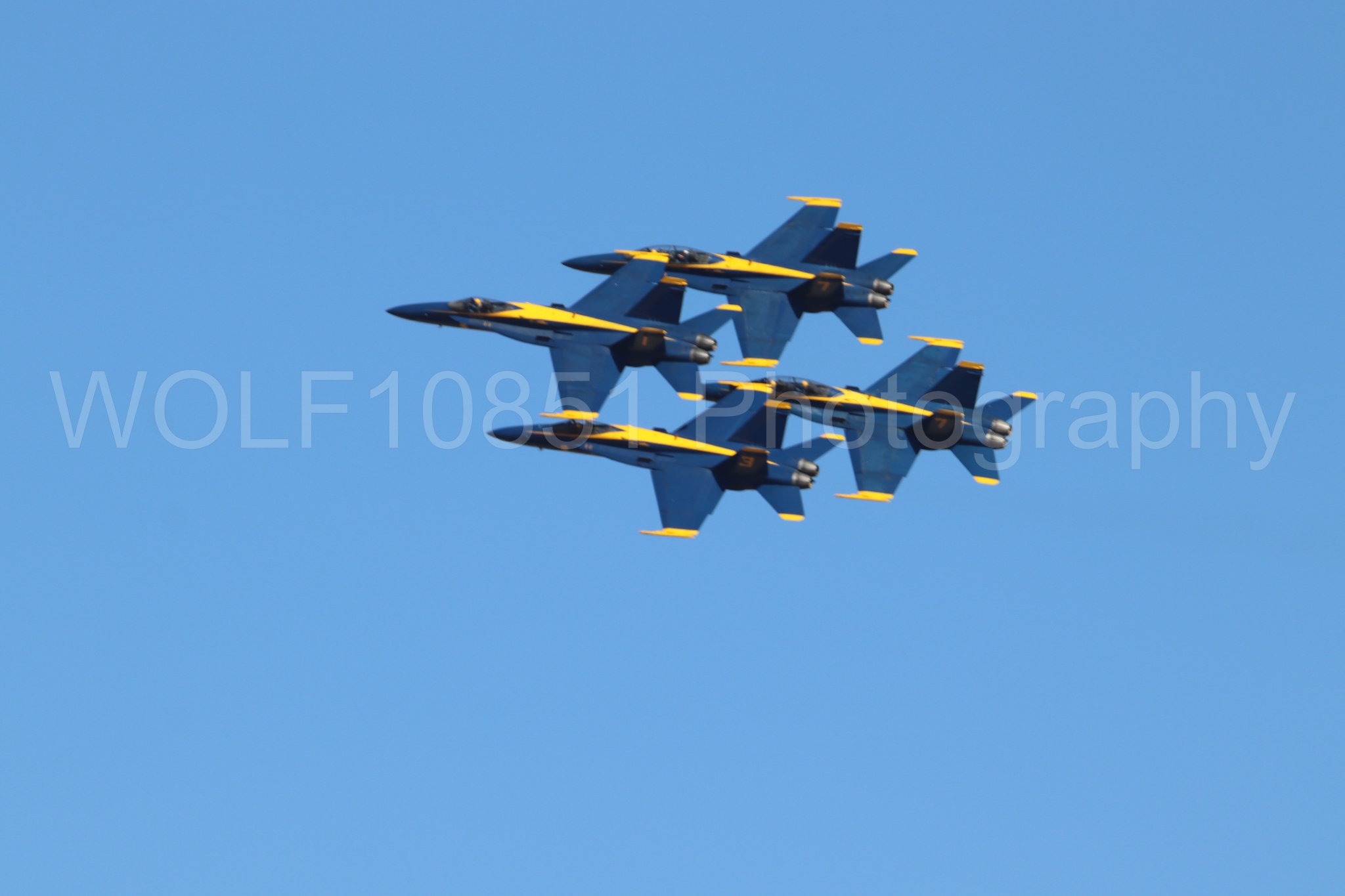 Aviation photography by WOLF10851 featuring F-18 Hornet, Blue Angels, Blue and Gold, California Capital Airshow 2019.