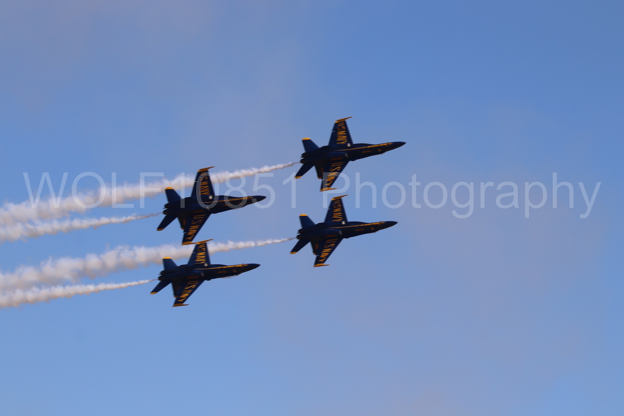 Aviation photography by WOLF10851 featuring F-18 Hornet, Blue Angels, Blue and Gold, California Capital Airshow 2019.