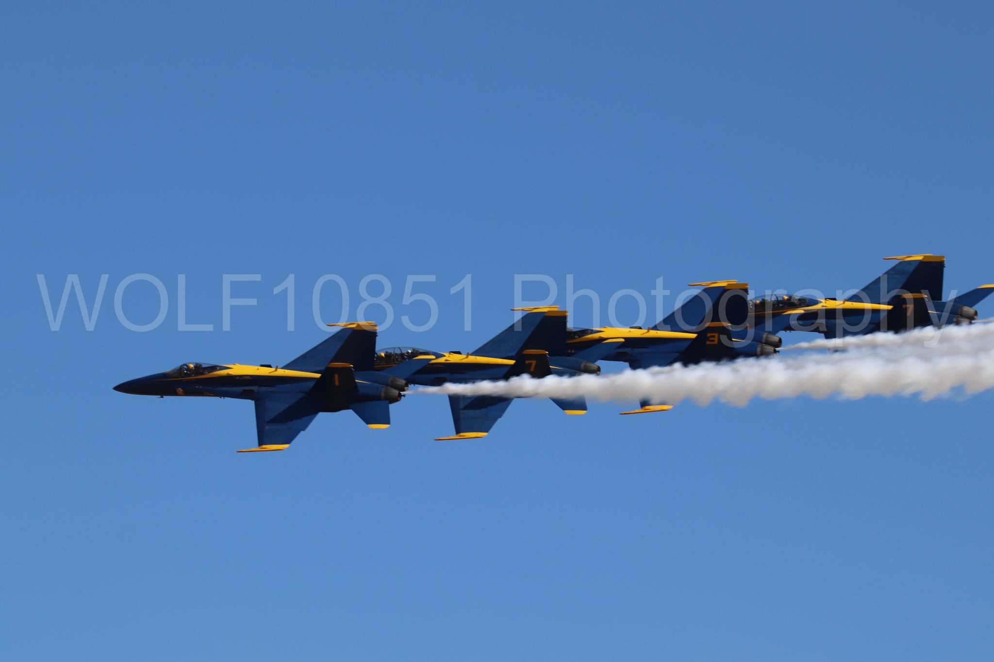 Aviation photography by WOLF10851 featuring F-18 Hornet, Blue Angels, Blue and Gold, California Capital Airshow 2019.
