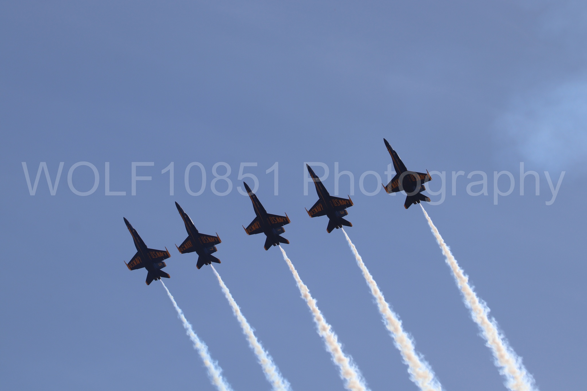 Aviation photography by WOLF10851 featuring F-18 Hornet, Blue Angels, Blue and Gold, California Capital Airshow 2019.