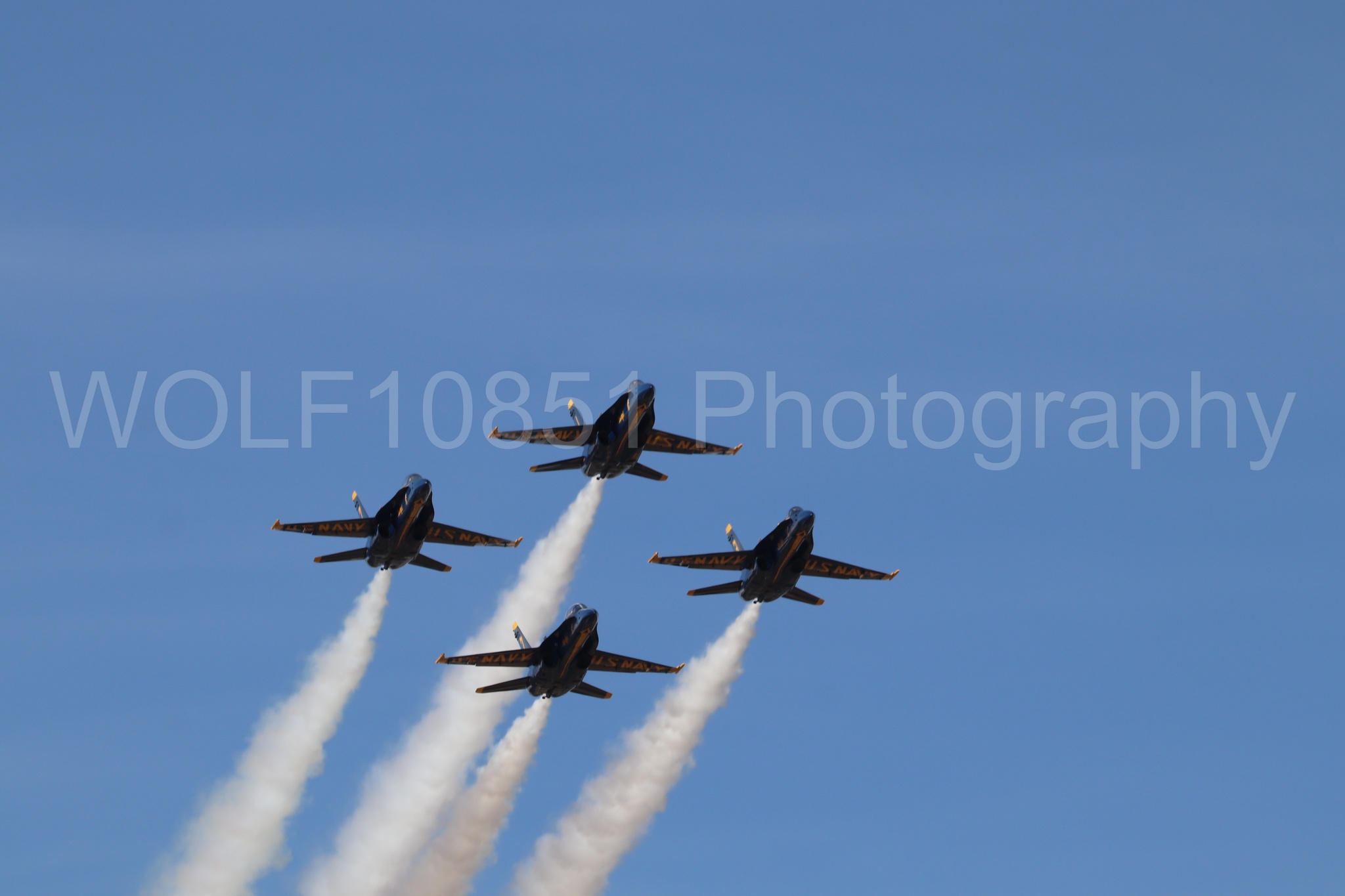 Aviation photography by WOLF10851 featuring F-18 Hornet, Blue Angels, Blue and Gold, California Capital Airshow 2019.