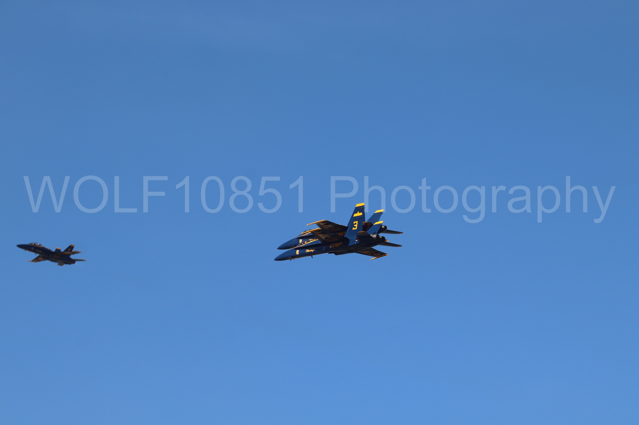 Aviation photography by WOLF10851 featuring F-18 Hornet, Blue Angels, Blue and Gold.