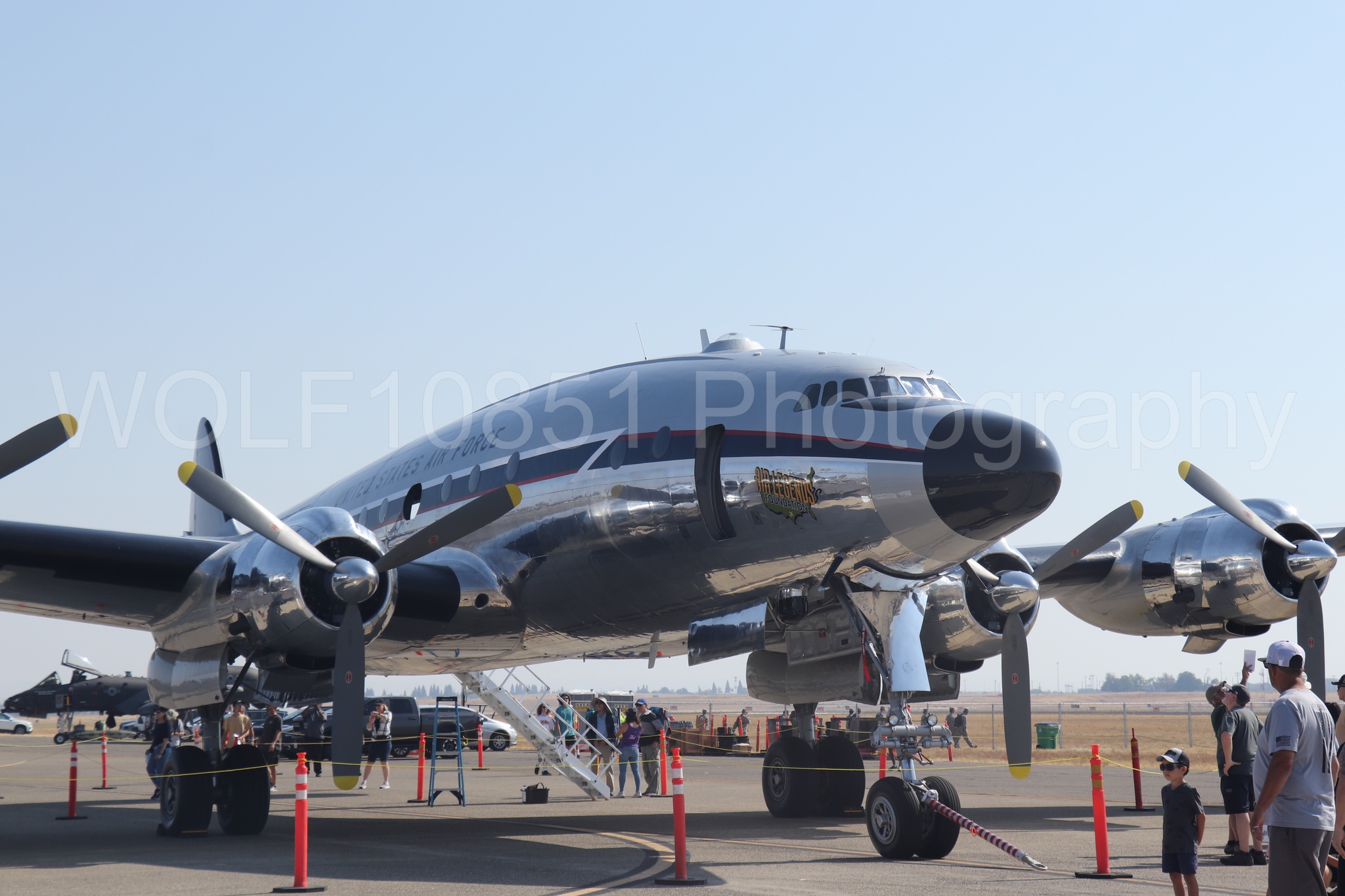 Aviation photography by WOLF10851 featuring Static Display, California Capital Airshow 2023, Bataan, C-121A Constellation, Rare & Historic.