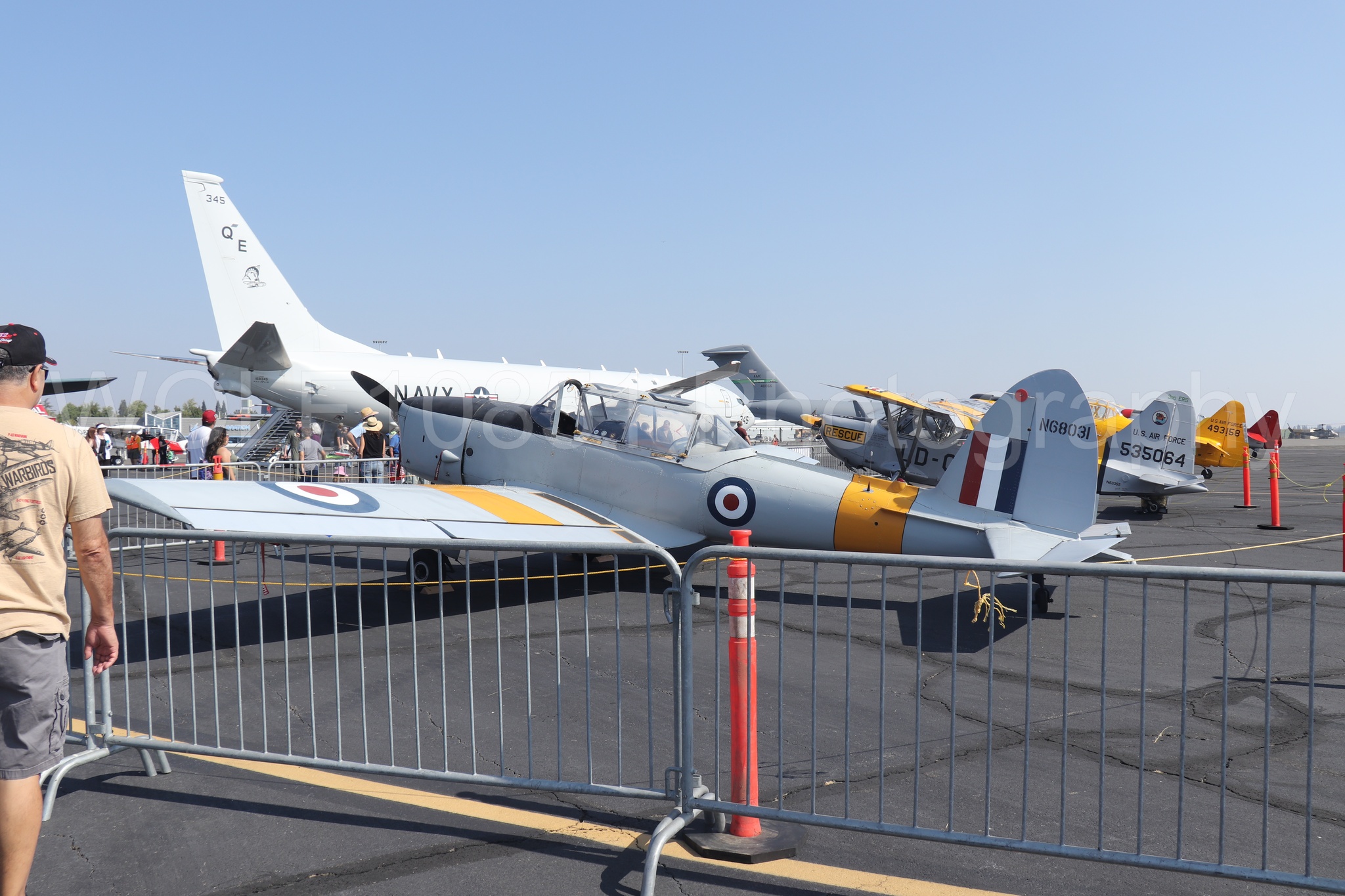 Aviation photography by WOLF10851 featuring Static Display, California Capital Airshow 2023, DHC-1 Chipmunk.