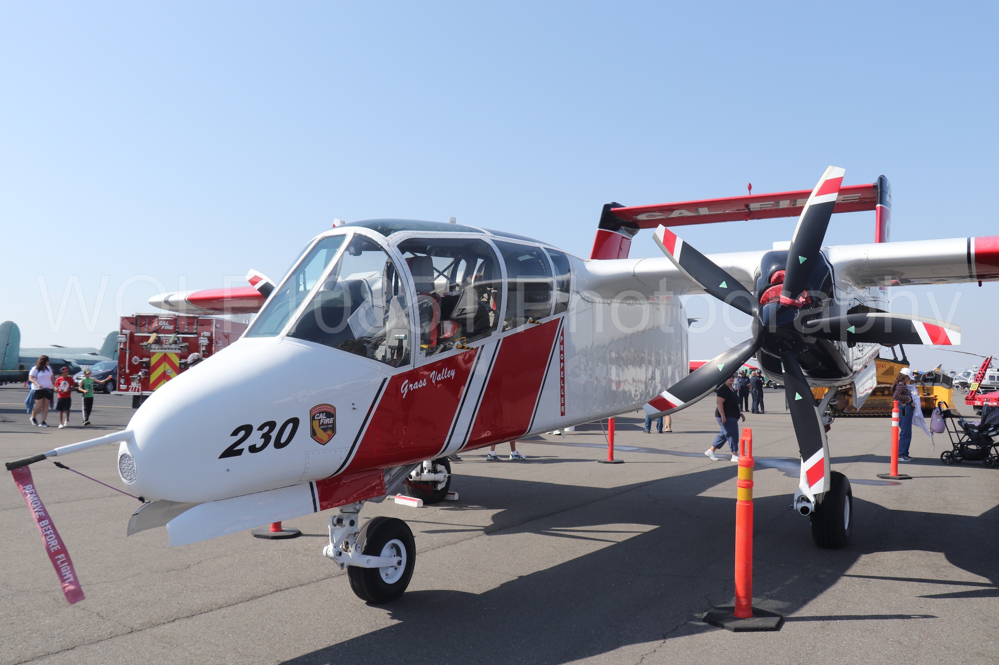 Aviation photography by WOLF10851 featuring Static Display, Cal Fire, OV-10 Bronco, California Capital Airshow 2023.