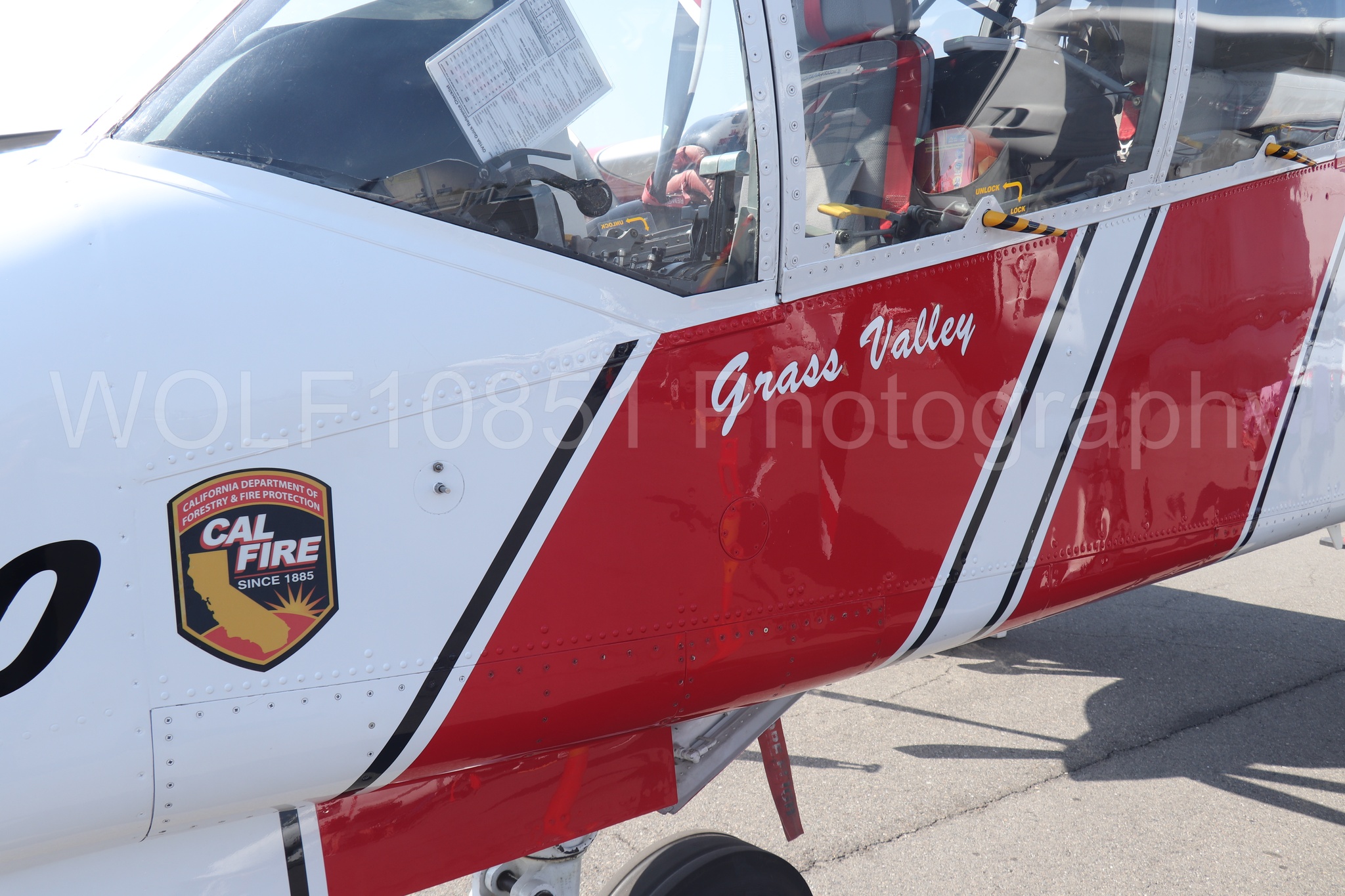 Aviation photography by WOLF10851 featuring Static Display, Cal Fire, OV-10 Bronco, California Capital Airshow 2023.