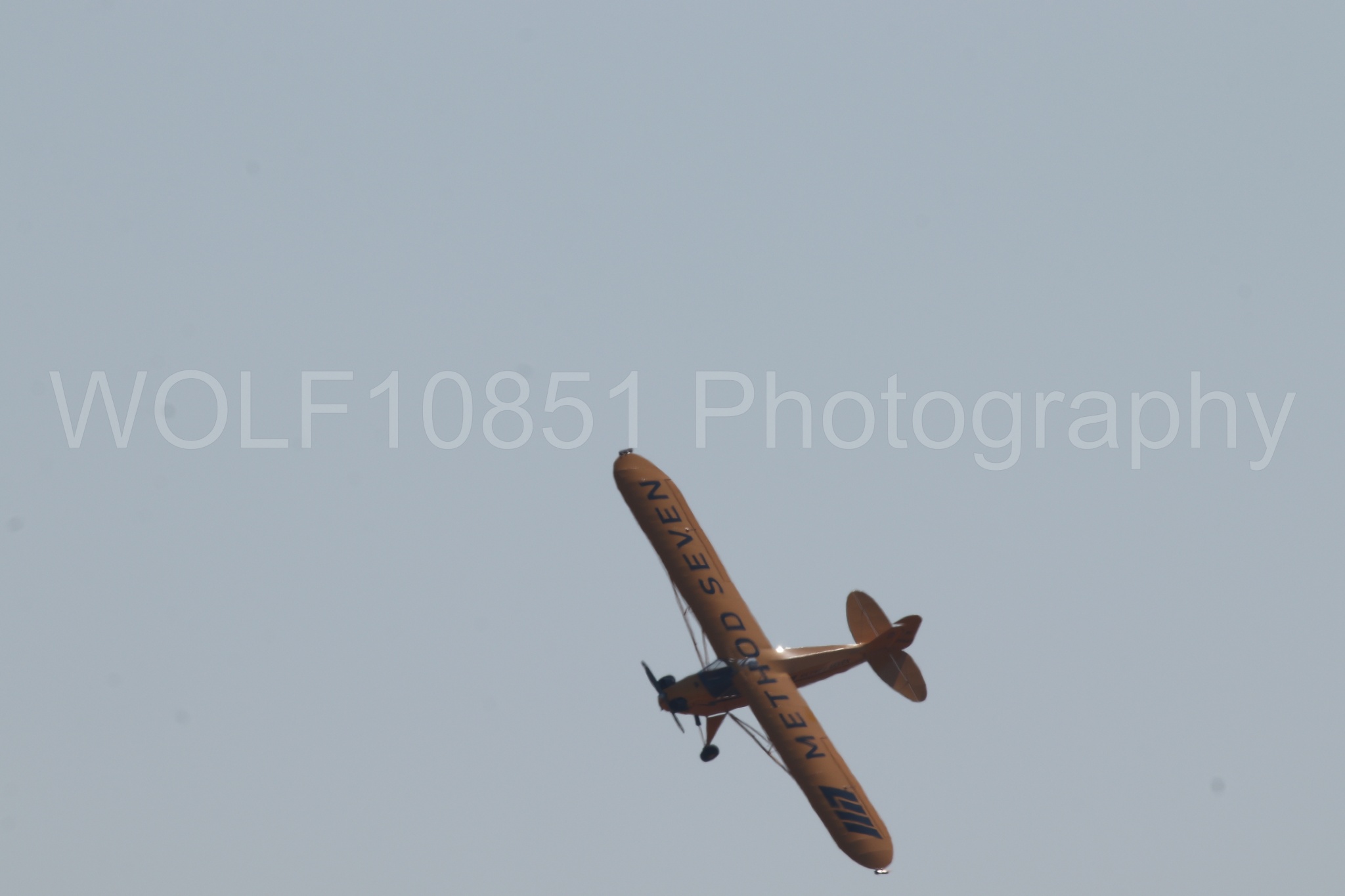 Aviation photography by WOLF10851 featuring Piper J-3 Cub, Tucker Air Patrol, California Capital Airshow 2023.
