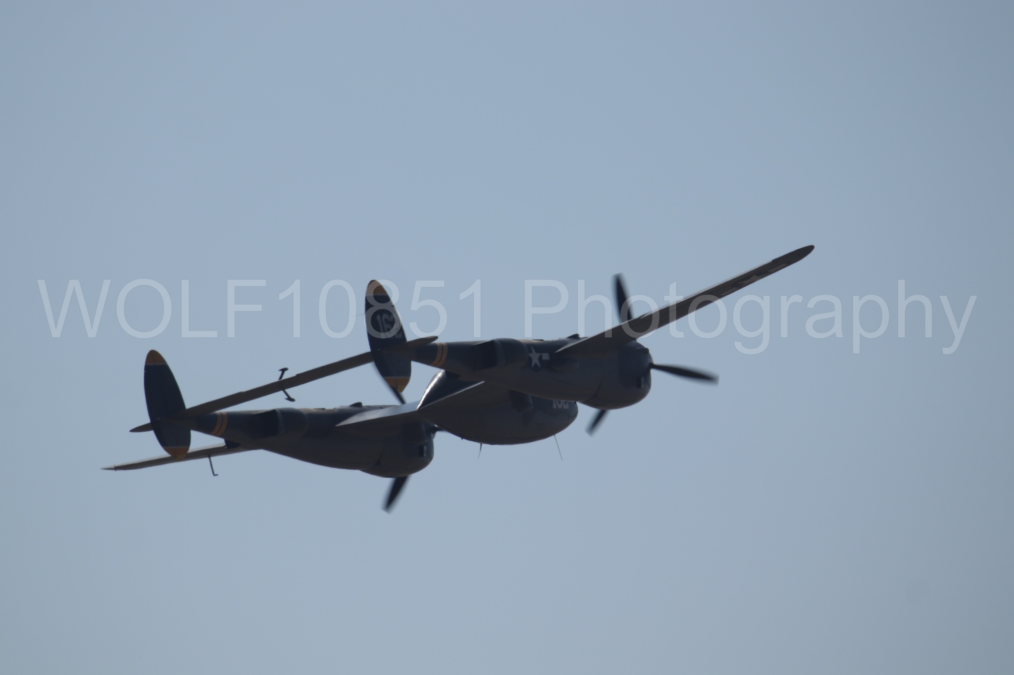 Aviation photography by WOLF10851 featuring P-38 Lightning, 23 Skidoo, California Capital Airshow 2023.