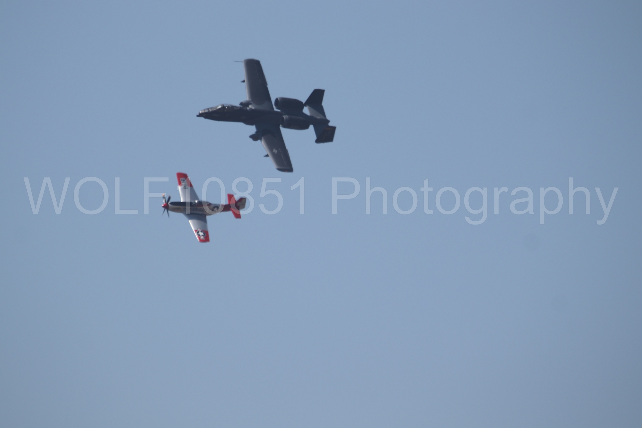 Aviation photography by WOLF10851 featuring P-51 Mustang, A-10 Warthog, California Capital Airshow 2023, Val-Halla.
