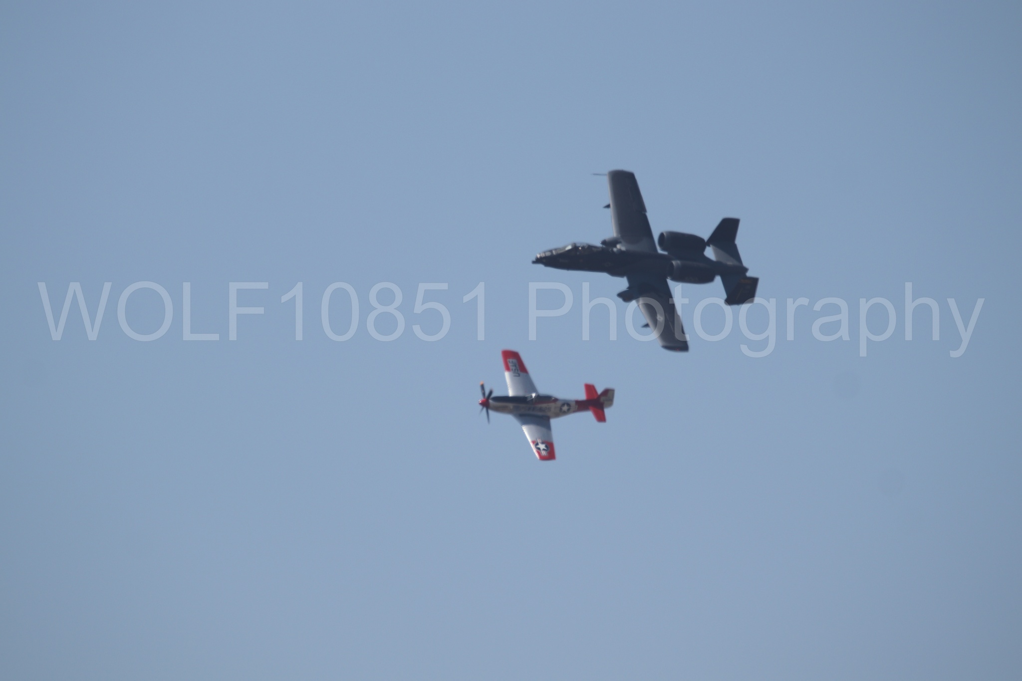 Aviation photography by WOLF10851 featuring P-51 Mustang, A-10 Warthog, California Capital Airshow 2023, Val-Halla.
