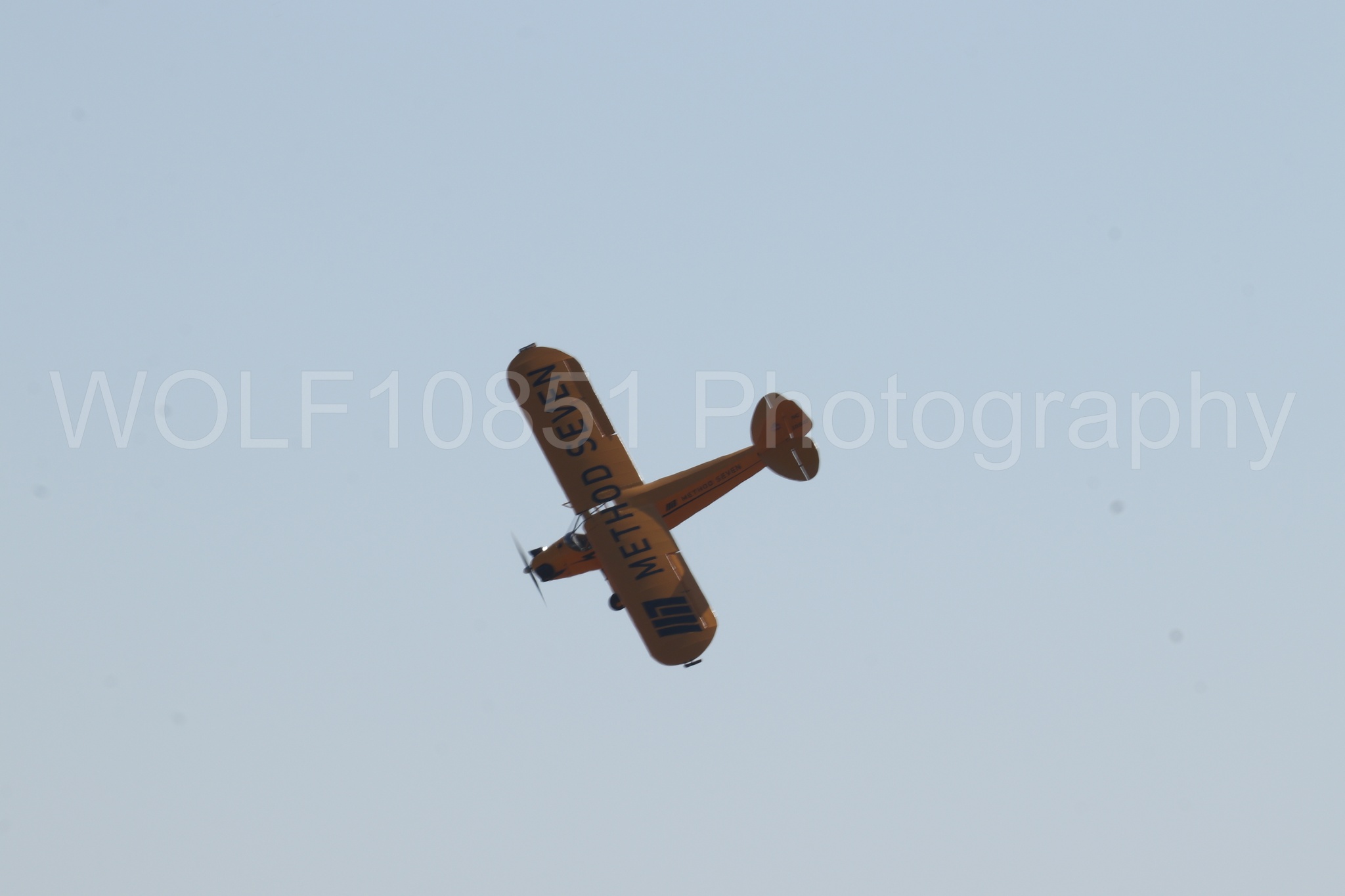Aviation photography by WOLF10851 featuring Piper J-3 Cub, Tucker Air Patrol, California Capital Airshow 2023.