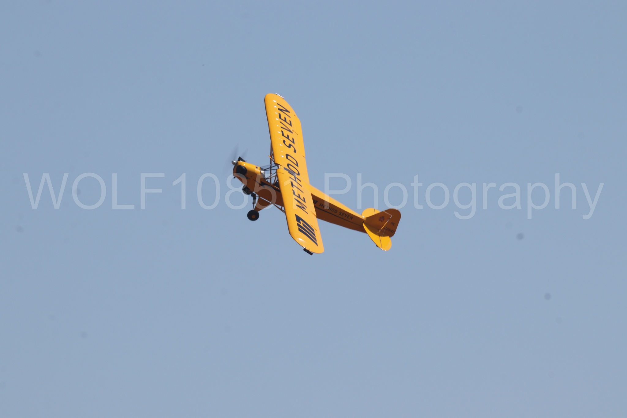 Aviation photography by WOLF10851 featuring Piper J-3 Cub, Tucker Air Patrol, California Capital Airshow 2023.