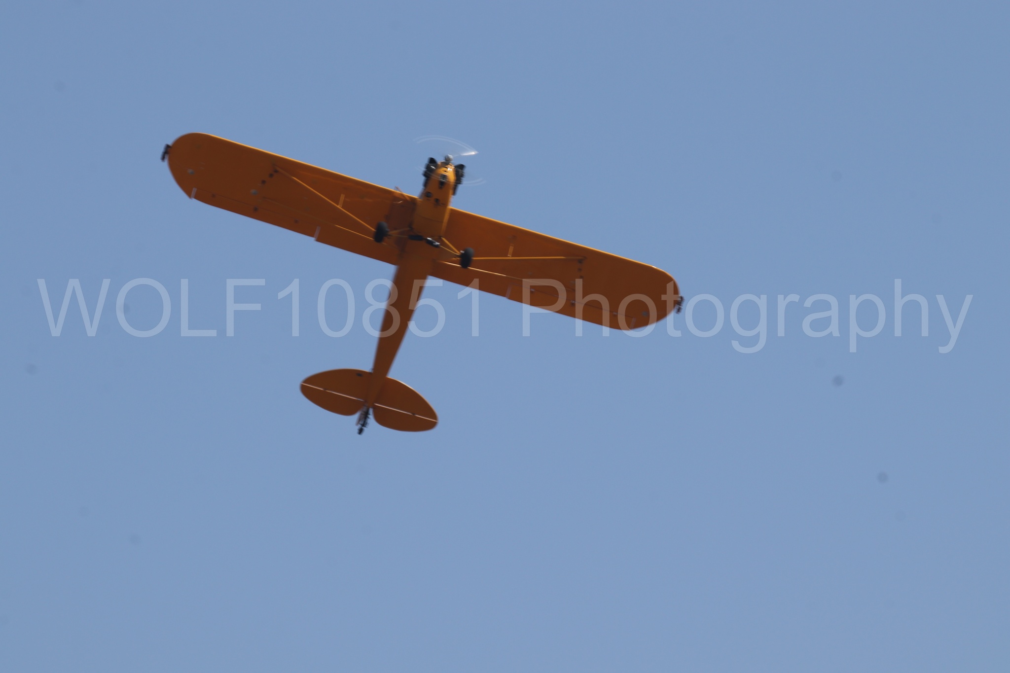 Aviation photography by WOLF10851 featuring Piper J-3 Cub, Tucker Air Patrol, California Capital Airshow 2023.