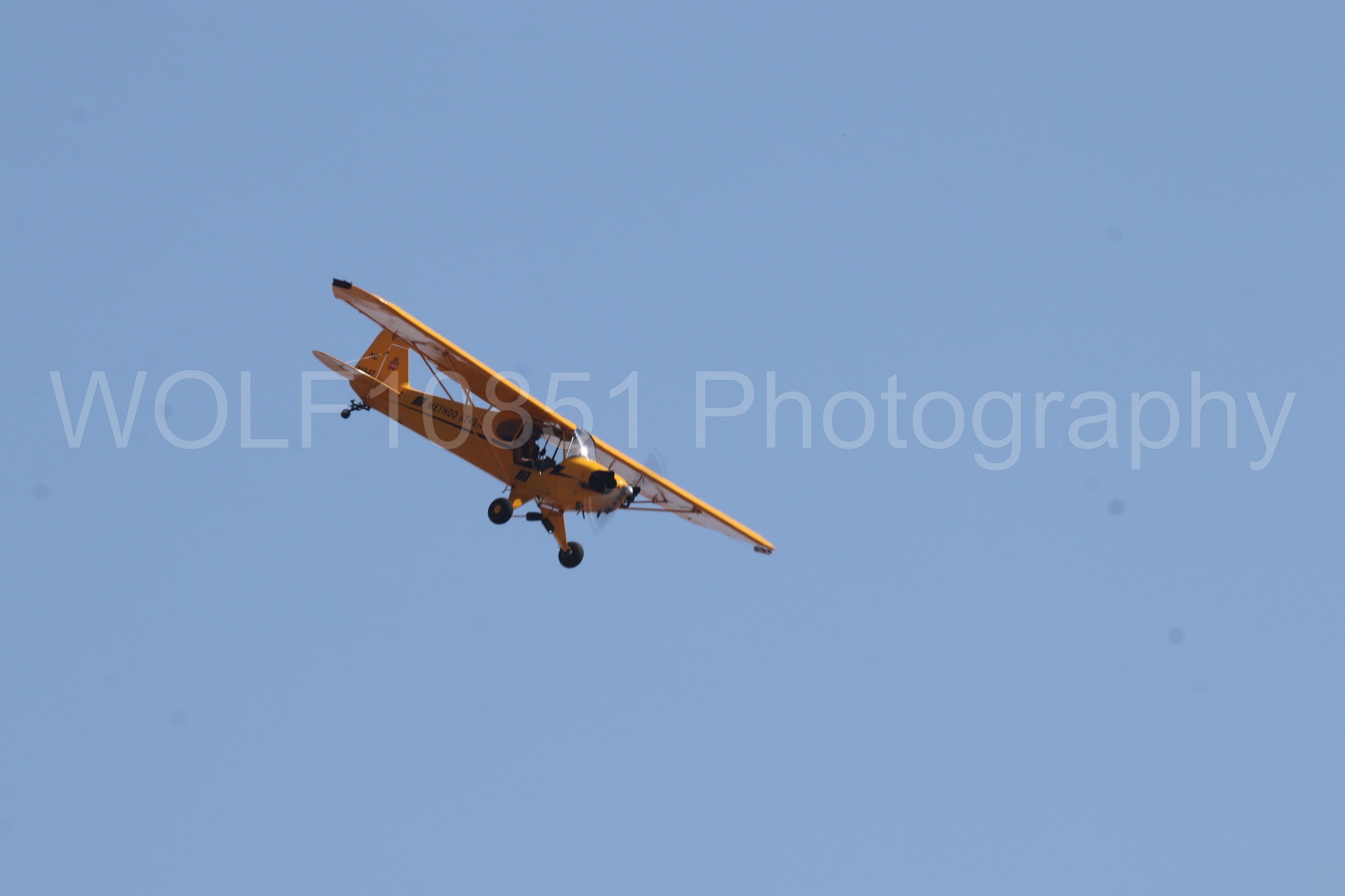 Aviation photography by WOLF10851 featuring Piper J-3 Cub, Tucker Air Patrol, California Capital Airshow 2023.