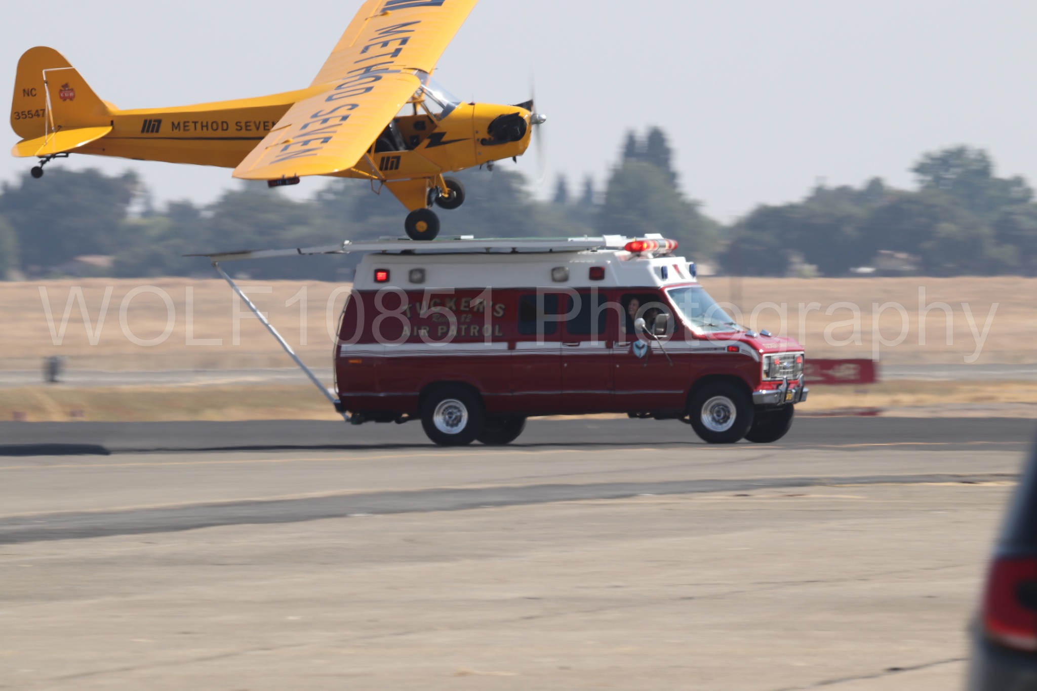 Aviation photography by WOLF10851 featuring Piper J-3 Cub, Tucker Air Patrol, California Capital Airshow 2023.