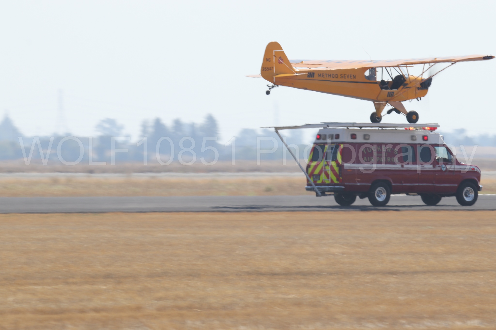 Aviation photography by WOLF10851 featuring Piper J-3 Cub, Tucker Air Patrol, California Capital Airshow 2023.
