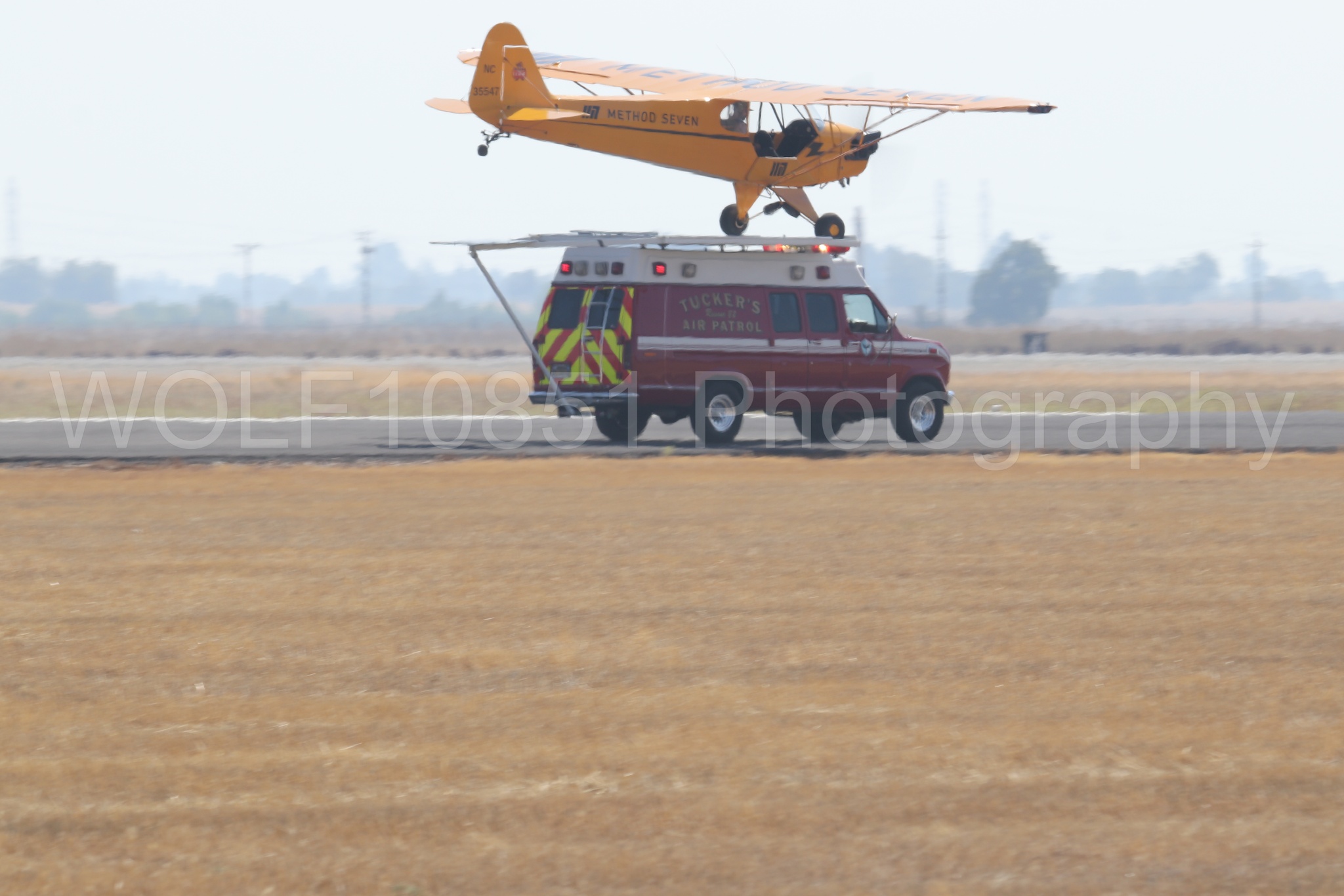 Aviation photography by WOLF10851 featuring Piper J-3 Cub, Tucker Air Patrol, California Capital Airshow 2023.