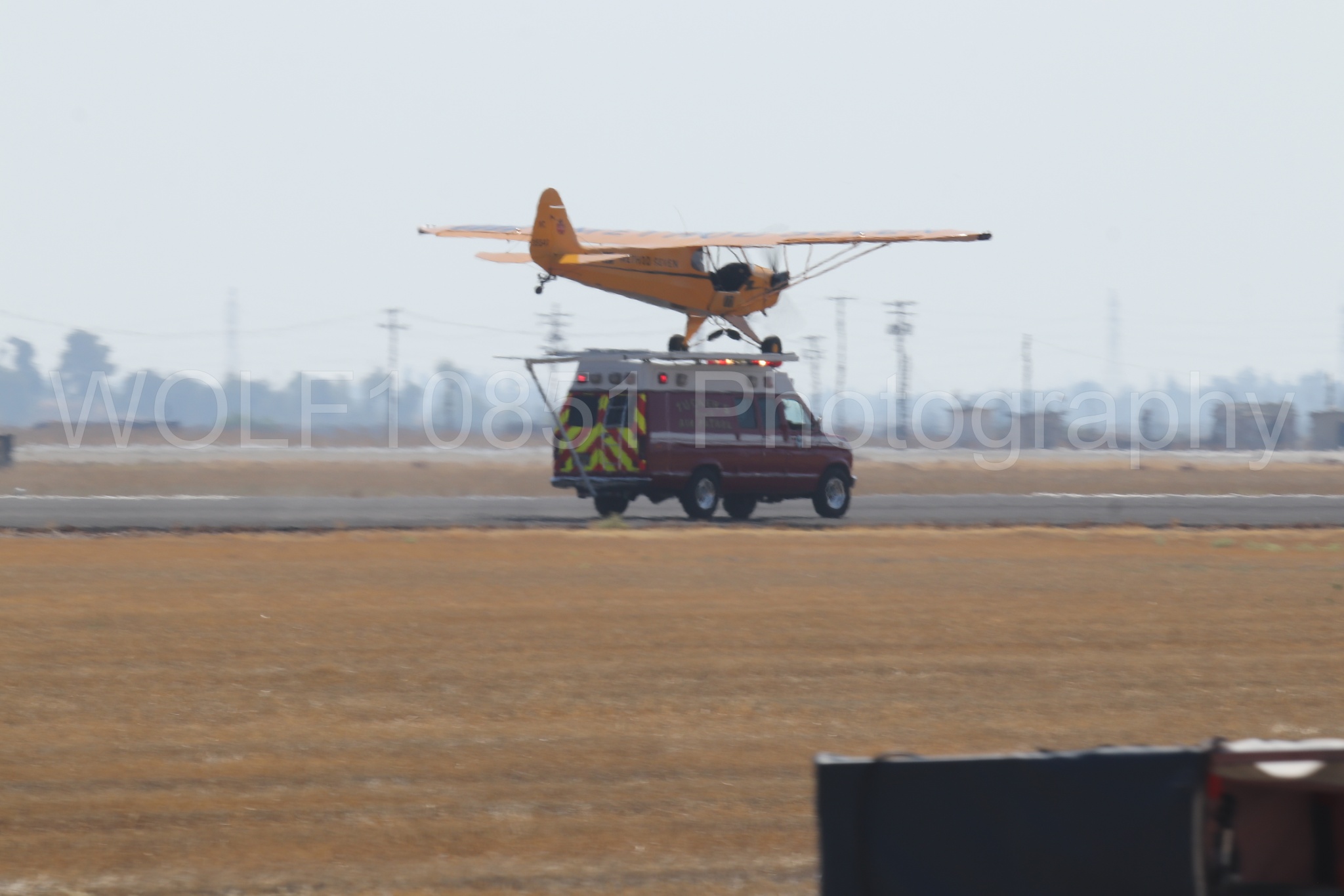 Aviation photography by WOLF10851 featuring Piper J-3 Cub, Tucker Air Patrol, California Capital Airshow 2023.