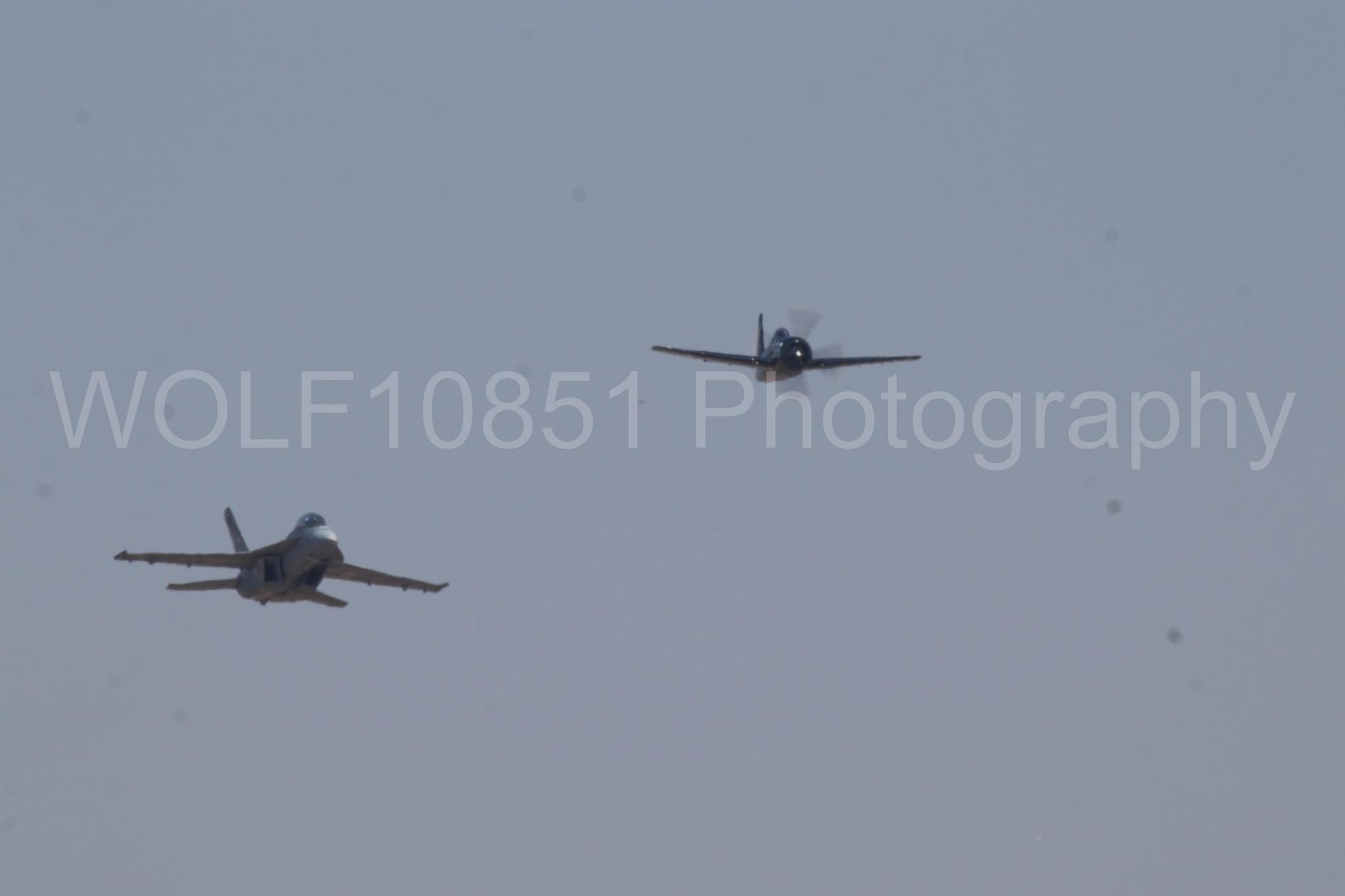 Aviation photography by WOLF10851 featuring FA-18 Super Hornet, f-8f Bearcat, Rhino Demo Team.