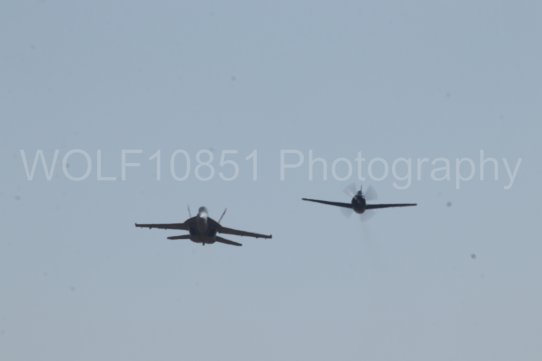 Aviation photography by WOLF10851 featuring FA-18 Super Hornet, f-8f Bearcat, Rhino Demo Team.