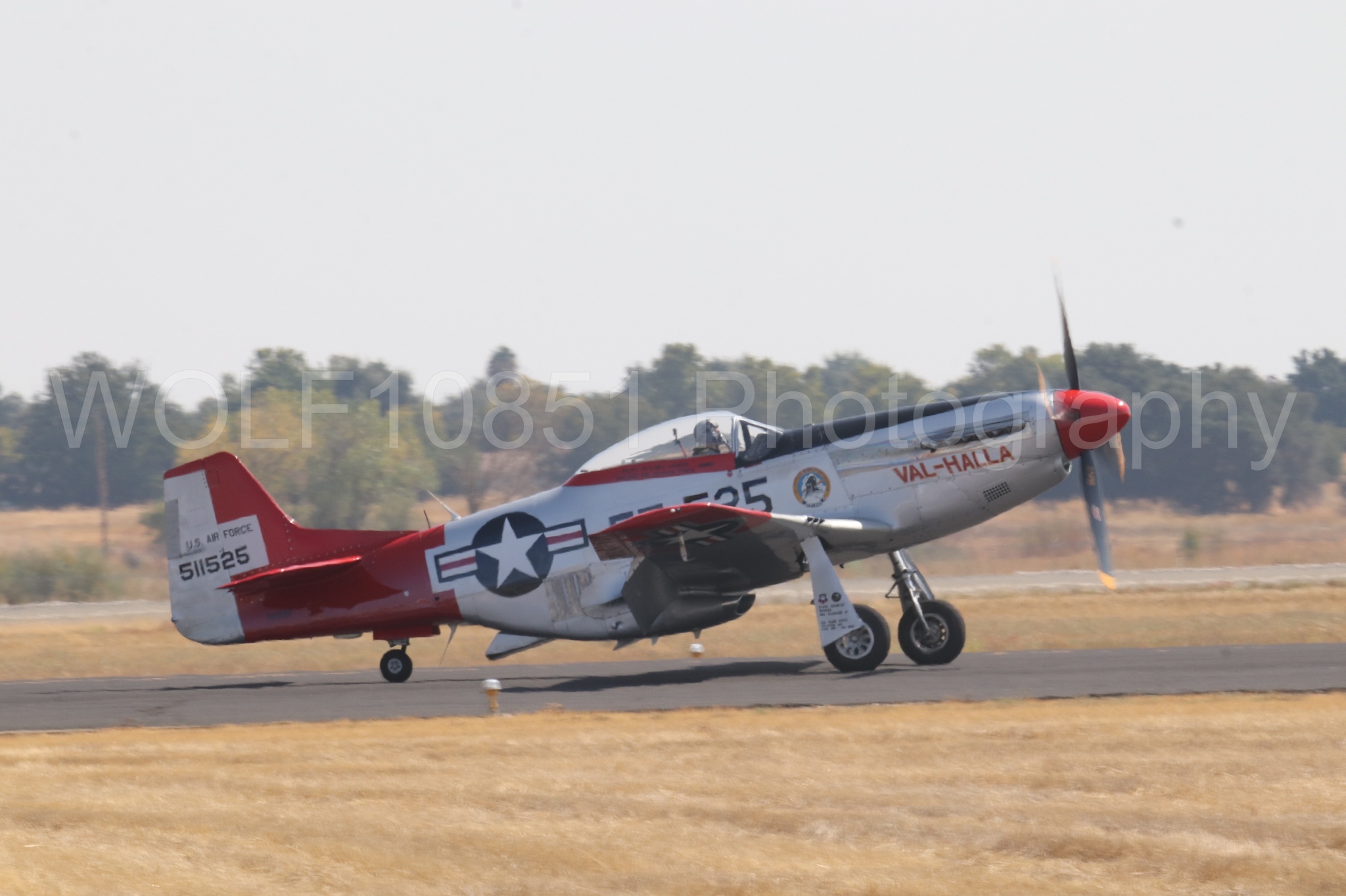 Aviation photography by WOLF10851 featuring P-51 Mustang, California Capital Airshow 2023, Val-Halla.