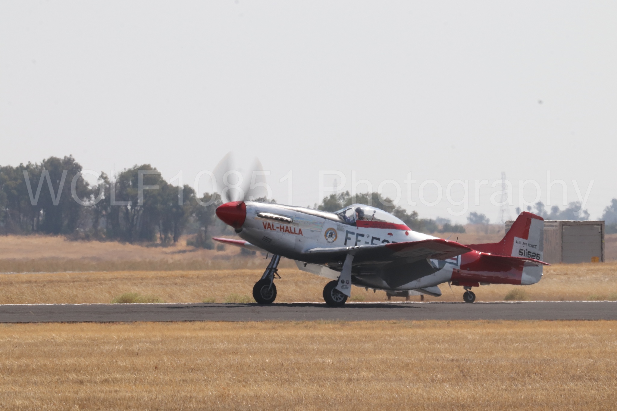 Aviation photography by WOLF10851 featuring P-51 Mustang, California Capital Airshow 2023, Val-Halla.