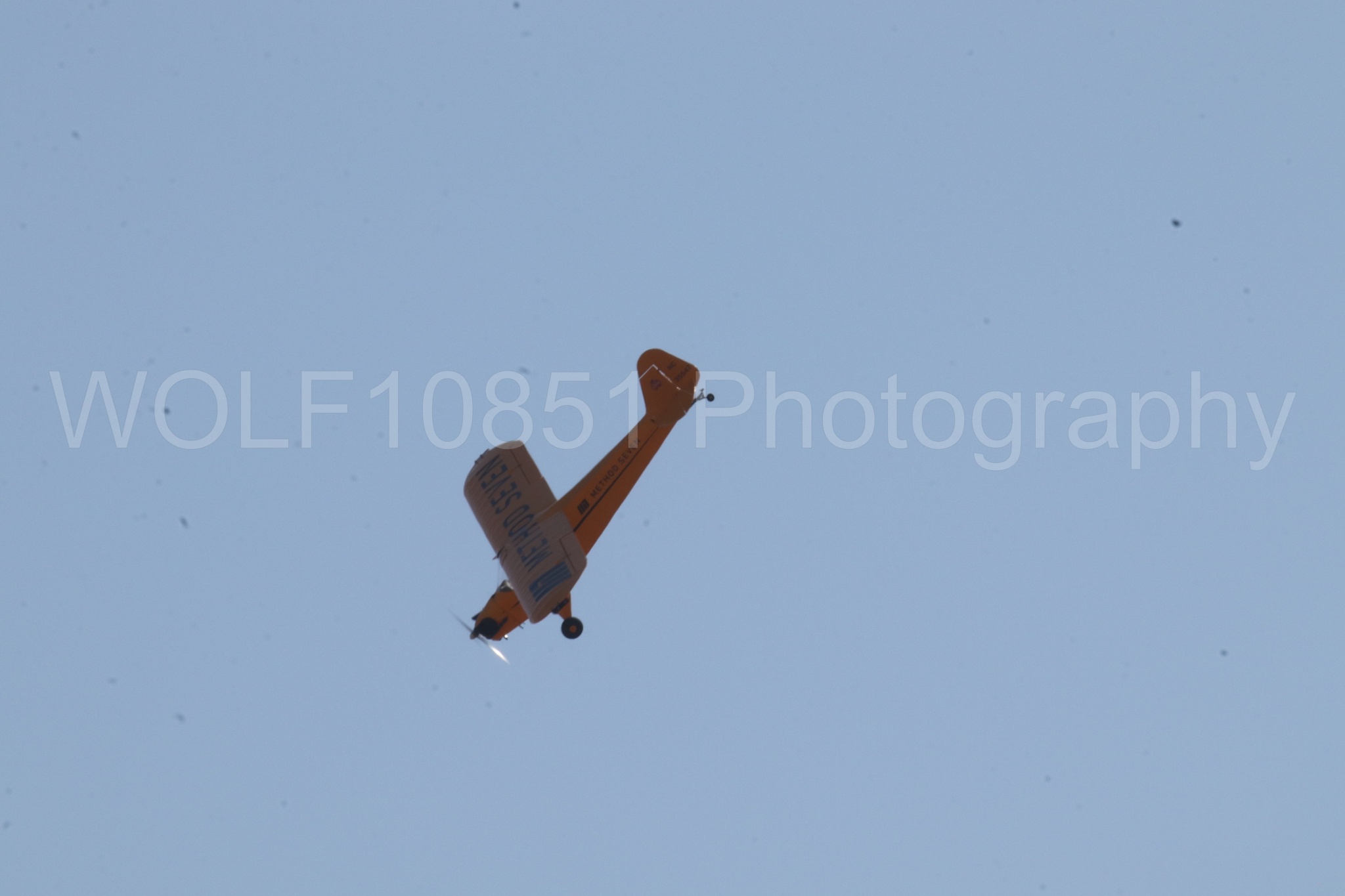 Aviation photography by WOLF10851 featuring Piper J-3 Cub, Tucker Air Patrol, California Capital Airshow 2023.