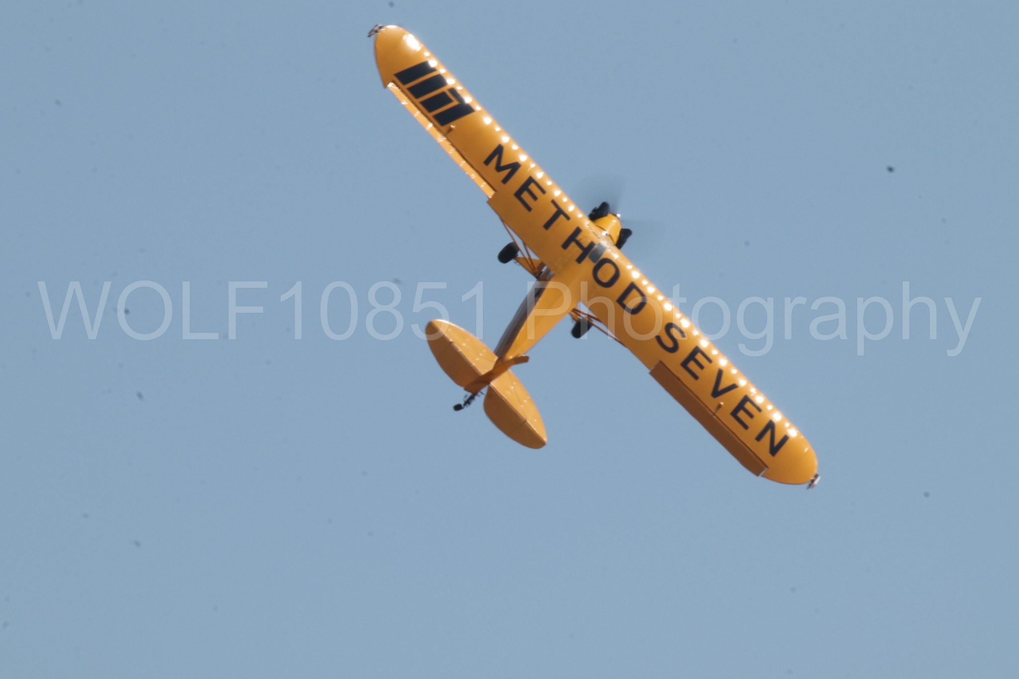 Aviation photography by WOLF10851 featuring Piper J-3 Cub, Tucker Air Patrol, California Capital Airshow 2023.