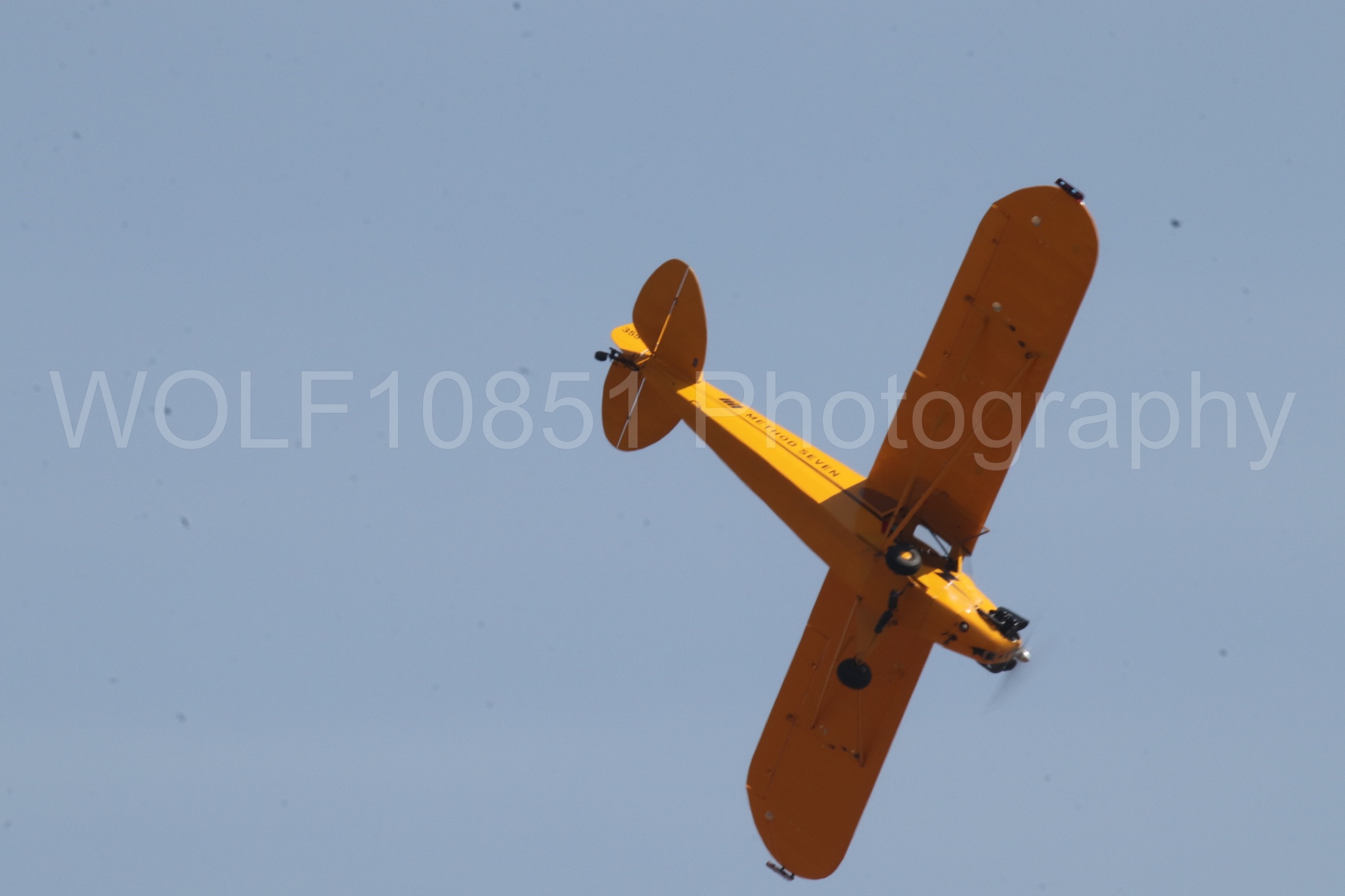 Aviation photography by WOLF10851 featuring Piper J-3 Cub, Tucker Air Patrol, California Capital Airshow 2023.