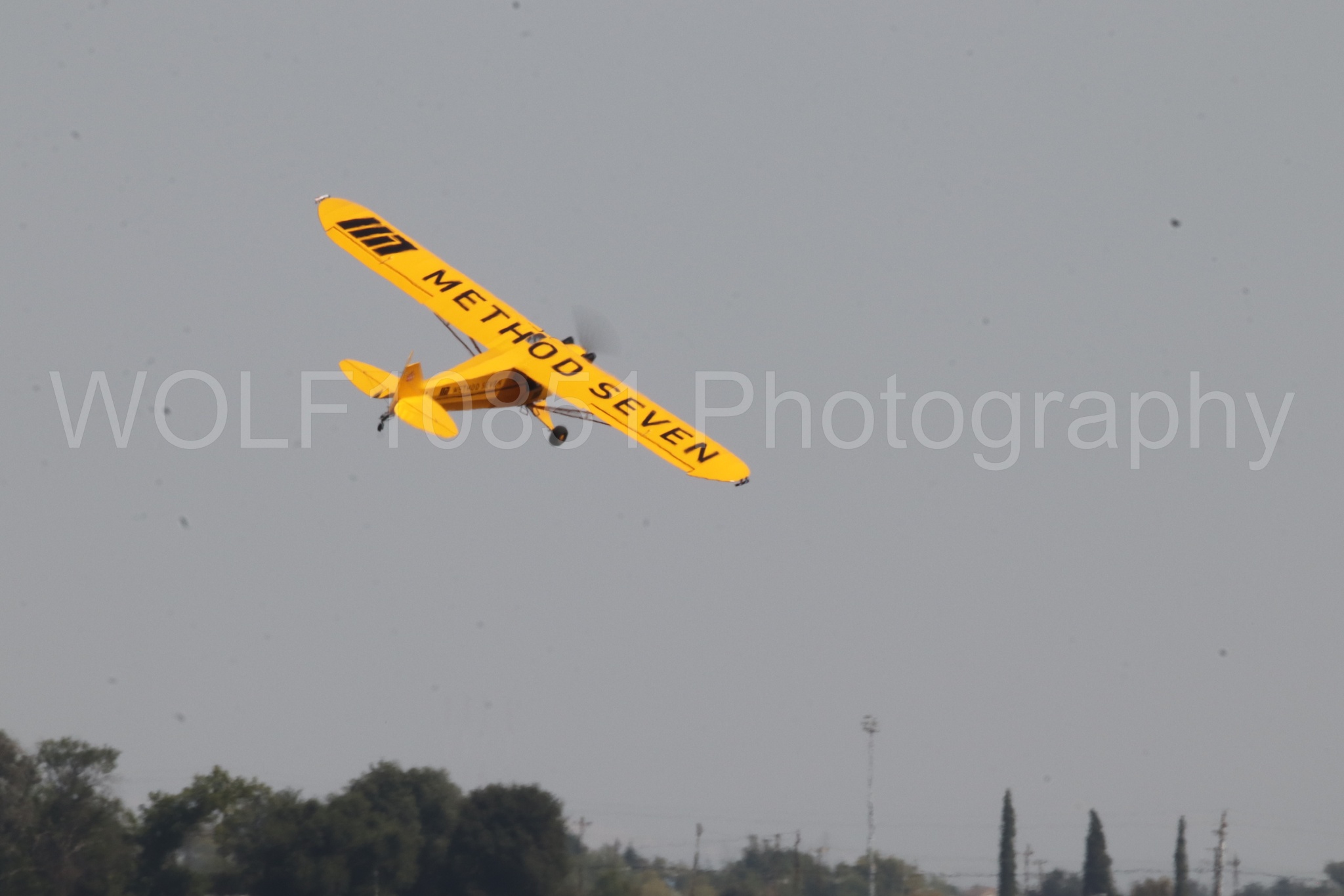 Aviation photography by WOLF10851 featuring Piper J-3 Cub, Tucker Air Patrol, California Capital Airshow 2023.