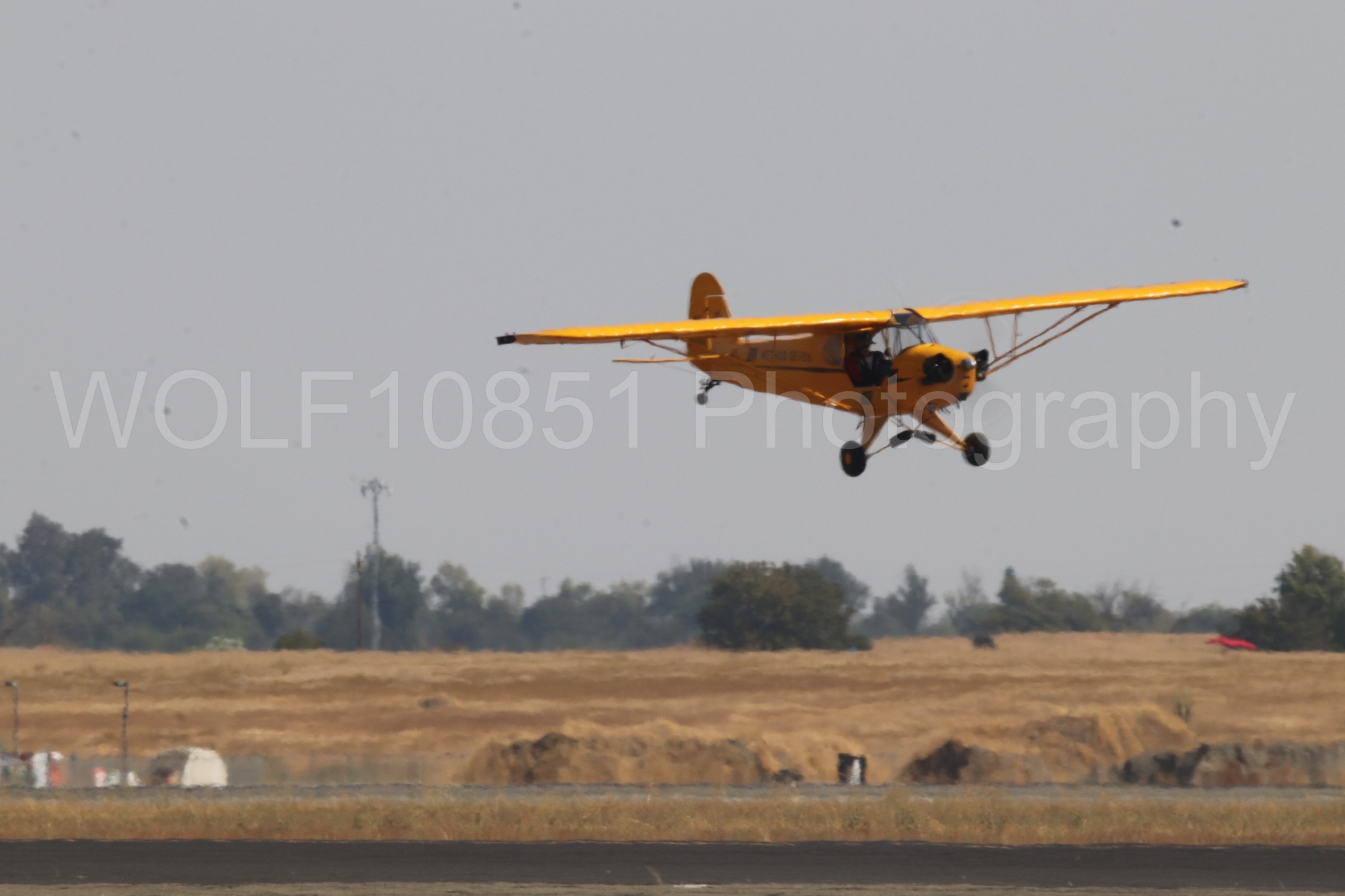 Aviation photography by WOLF10851 featuring Piper J-3 Cub, Tucker Air Patrol, California Capital Airshow 2023.