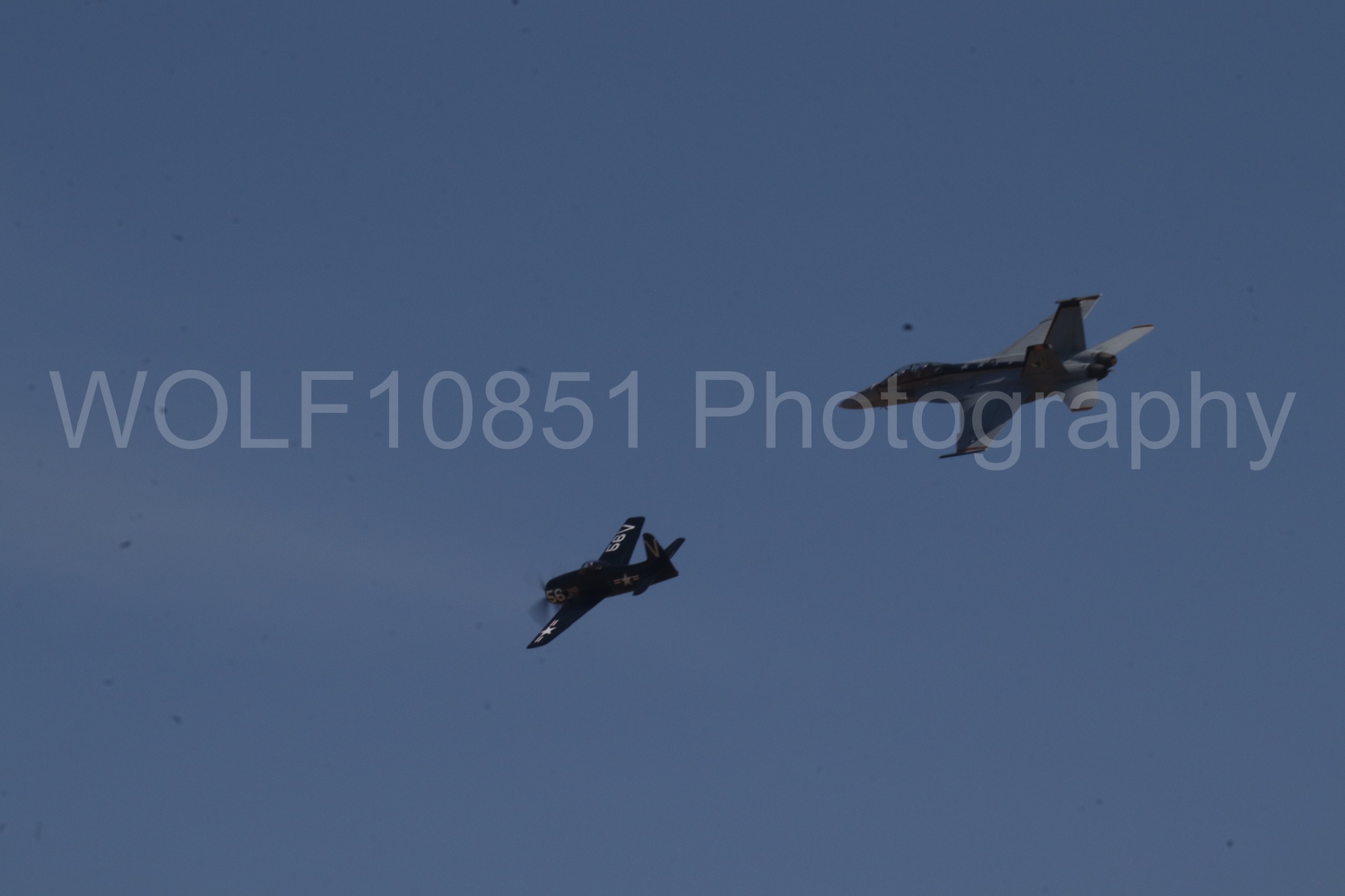 Aviation photography by WOLF10851 featuring FA-18 Super Hornet, f-8f Bearcat, Rhino Demo Team.