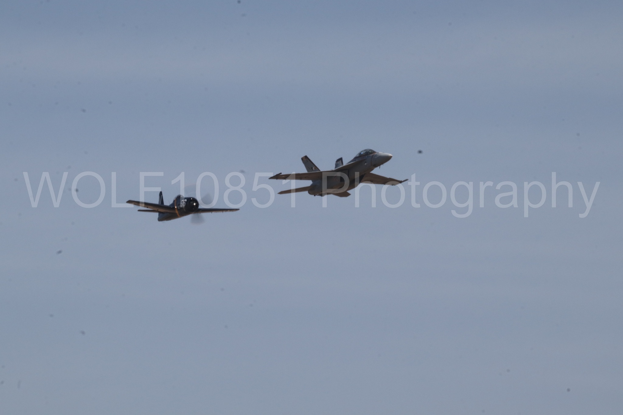 Aviation photography by WOLF10851 featuring FA-18 Super Hornet, f-8f Bearcat, Rhino Demo Team.