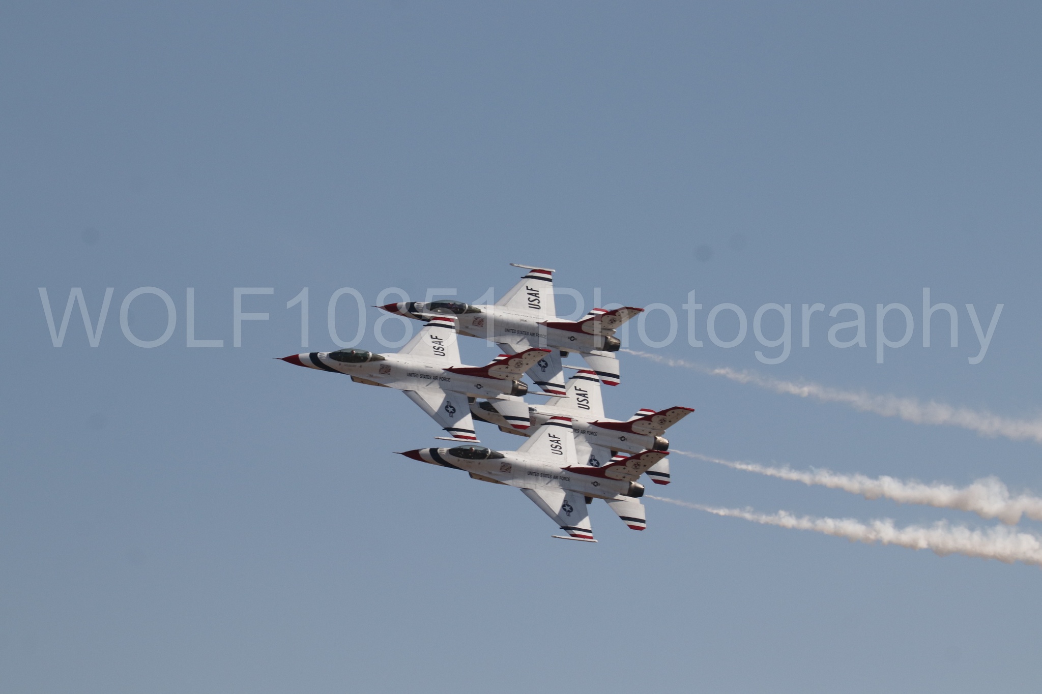 Aviation photography by WOLF10851 featuring F-16 Fighting Falcon, Thunderbirds, California Capital Airshow 2023.