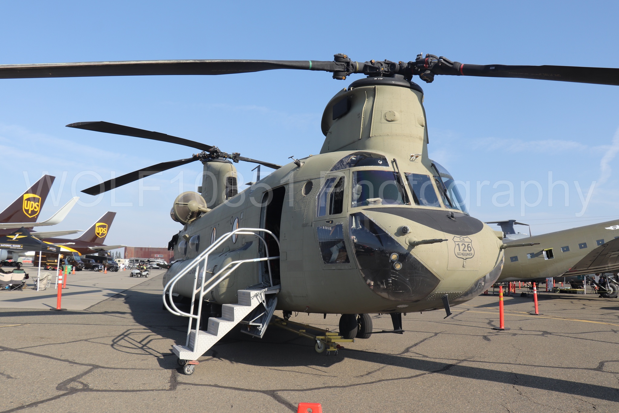 Aviation photography by WOLF10851 featuring Static Display, California Capital Airshow 2023, CH-47 Chinook.