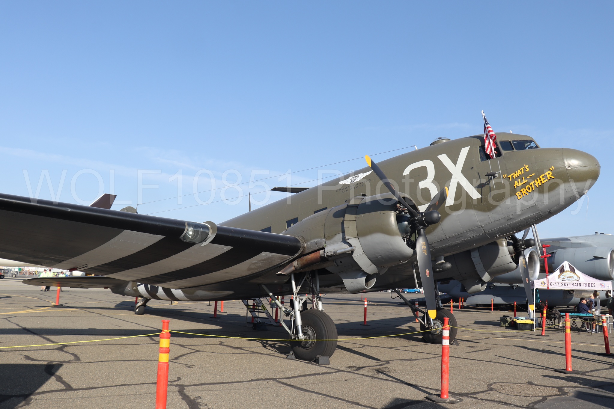 Aviation photography by WOLF10851 featuring Static Display, California Capital Airshow 2023, Thats all brother, C-47.