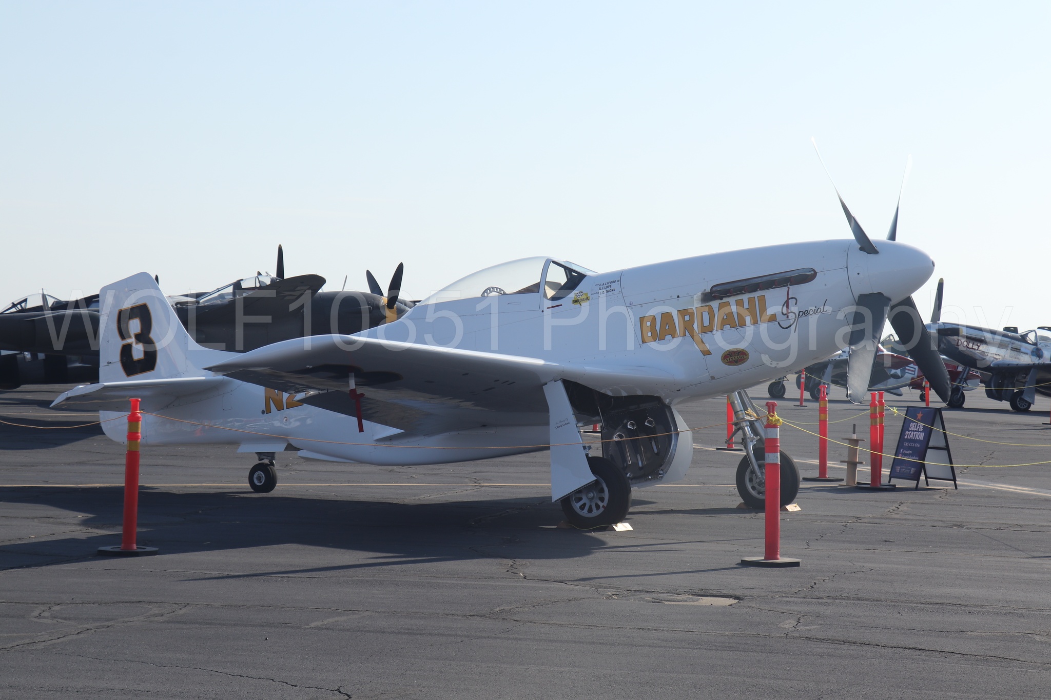 Aviation photography by WOLF10851 featuring Static Display, P-51 Mustang, California Capital Airshow 2023, Bardahl Special.
