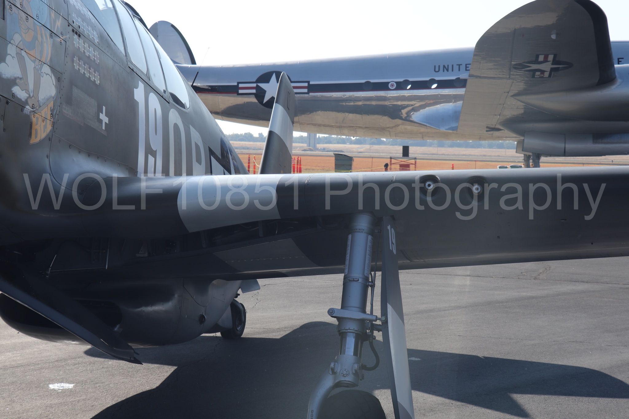 Aviation photography by WOLF10851 featuring Static Display, P-51 Mustang, California Capital Airshow 2023, Bataan, C-121A Constellation.