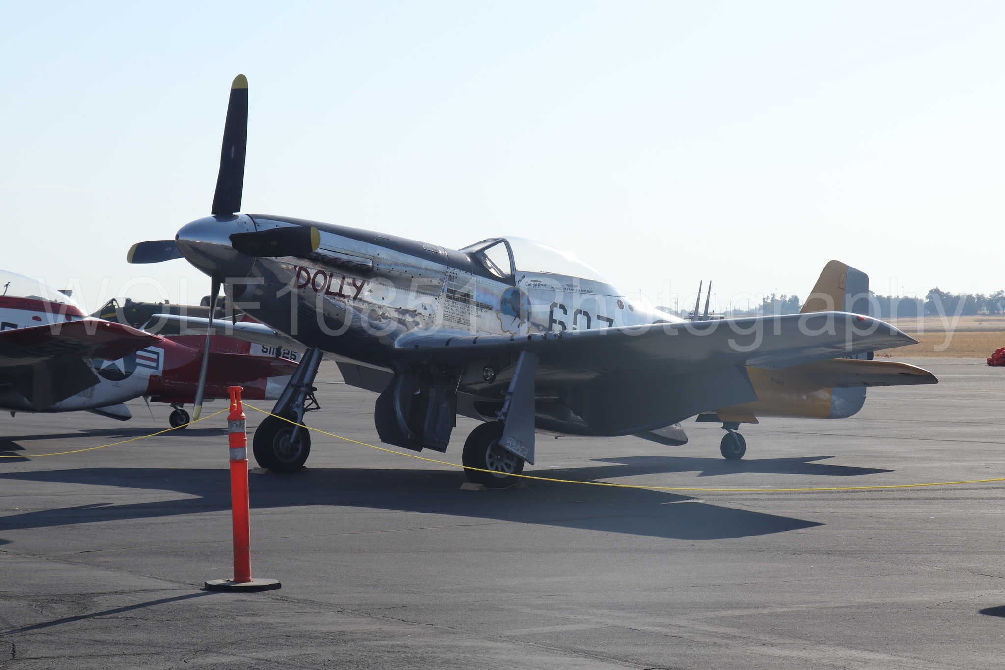 Aviation photography by WOLF10851 featuring Static Display, P-51 Mustang, Spam Can, Dolly, California Capital Airshow 2023.