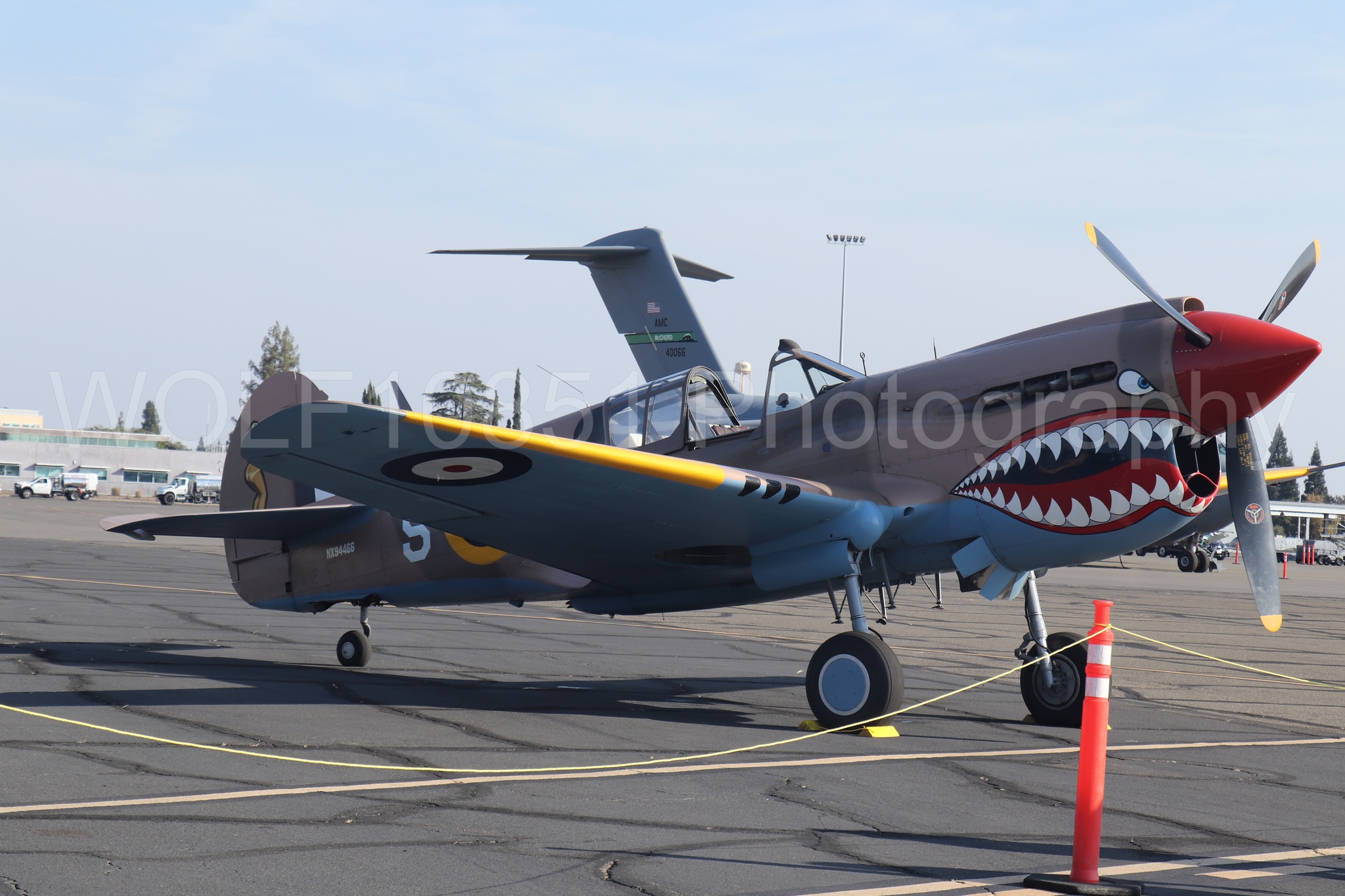 Aviation photography by WOLF10851 featuring Static Display, Curtis P-40 Warhawk, California Capital Airshow 2023.