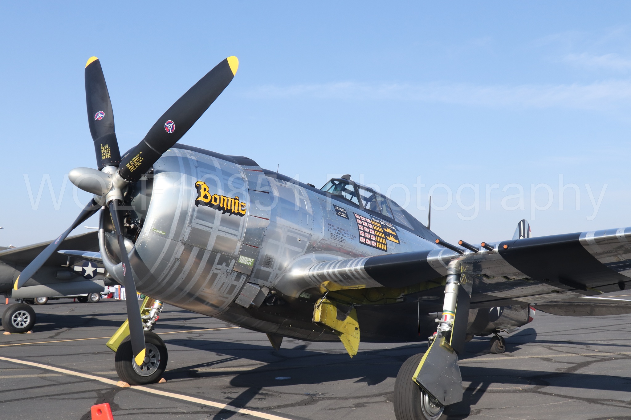 Aviation photography by WOLF10851 featuring Static Display, California Capital Airshow 2023, Bonnie, P-47 Thunderbolt.