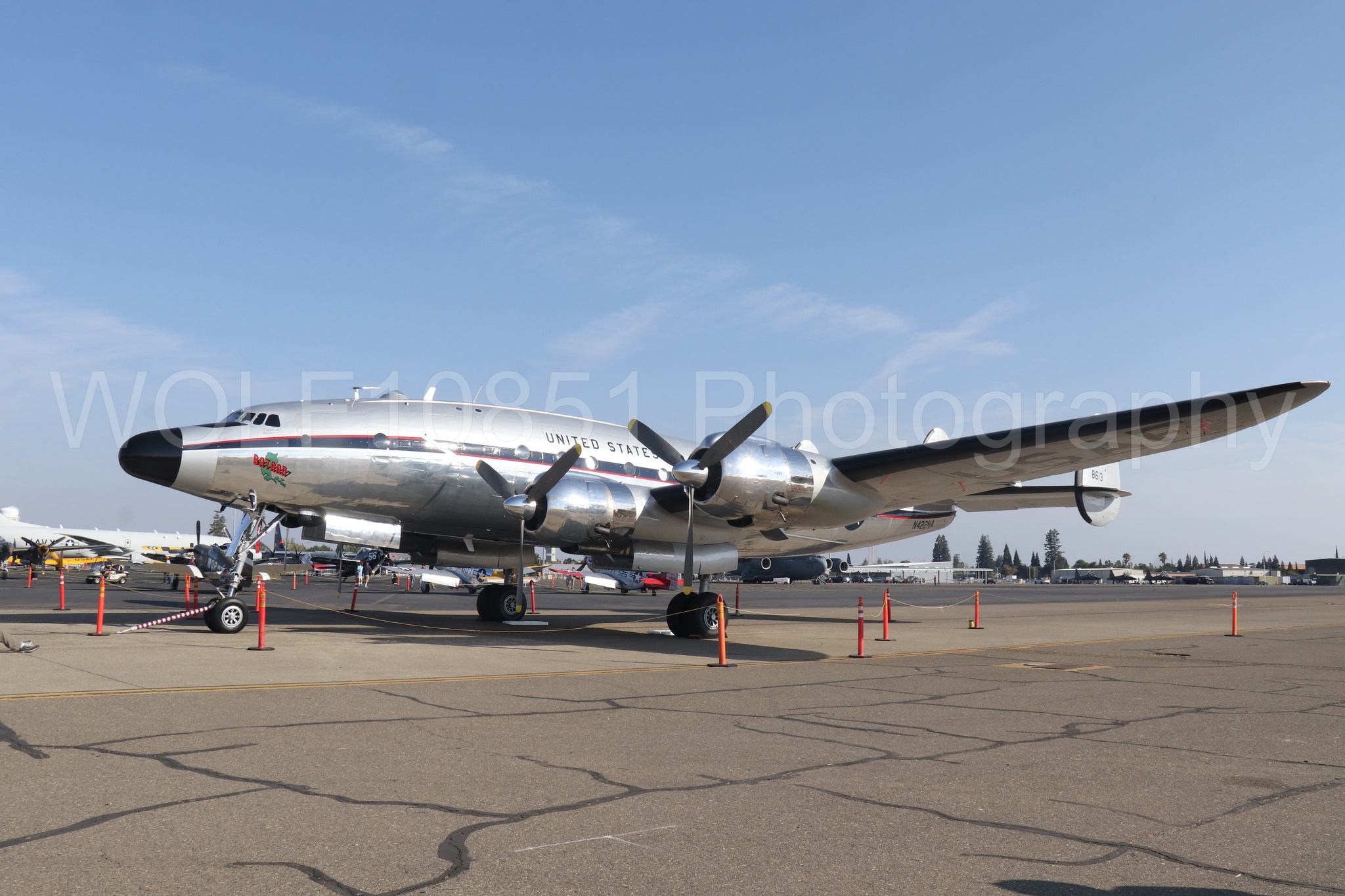 Aviation photography by WOLF10851 featuring Static Display, California Capital Airshow 2023, Bataan, C-121A Constellation.