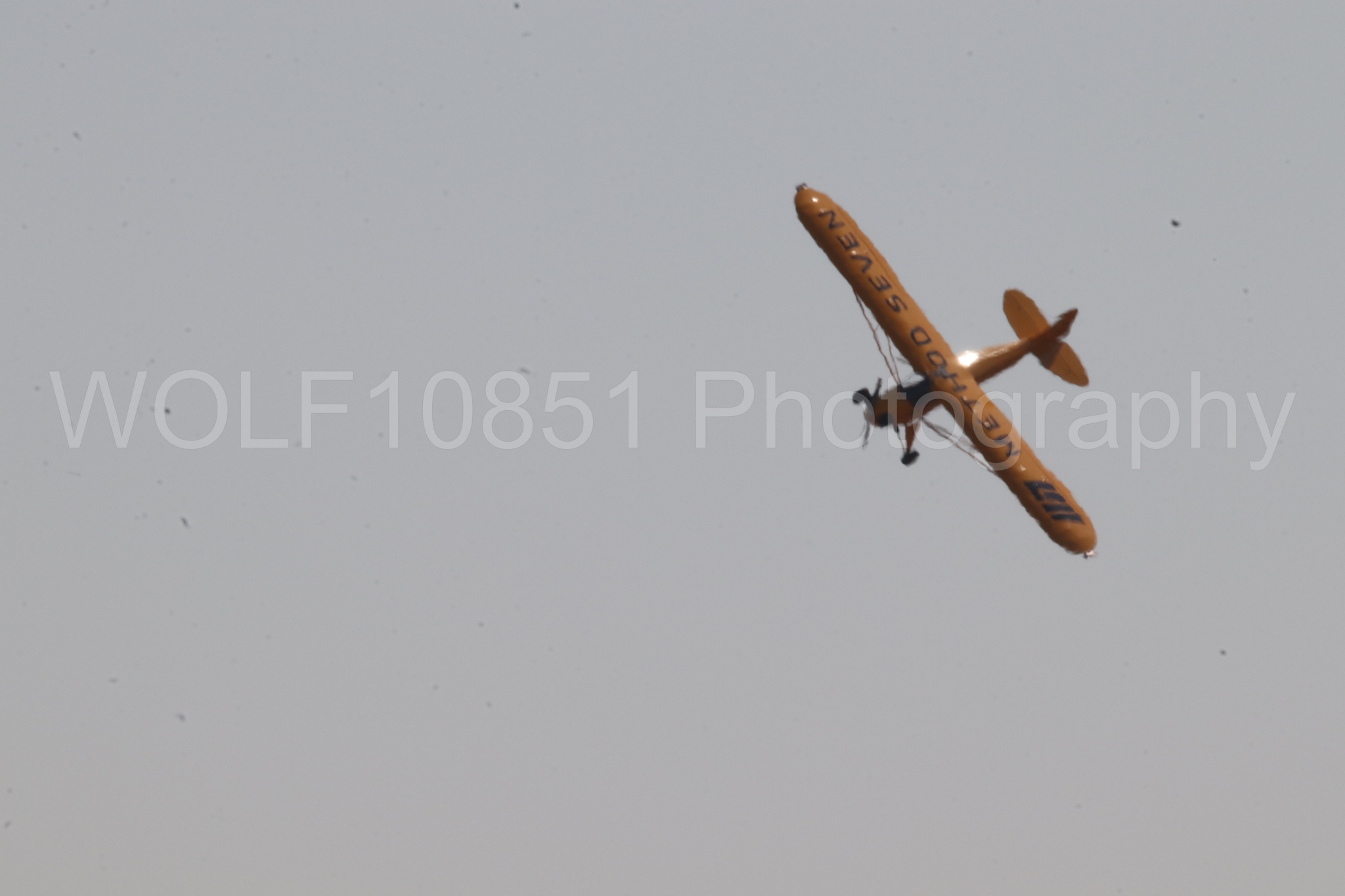Aviation photography by WOLF10851 featuring Piper J-3 Cub, Tucker Air Patrol, California Capital Airshow 2023.